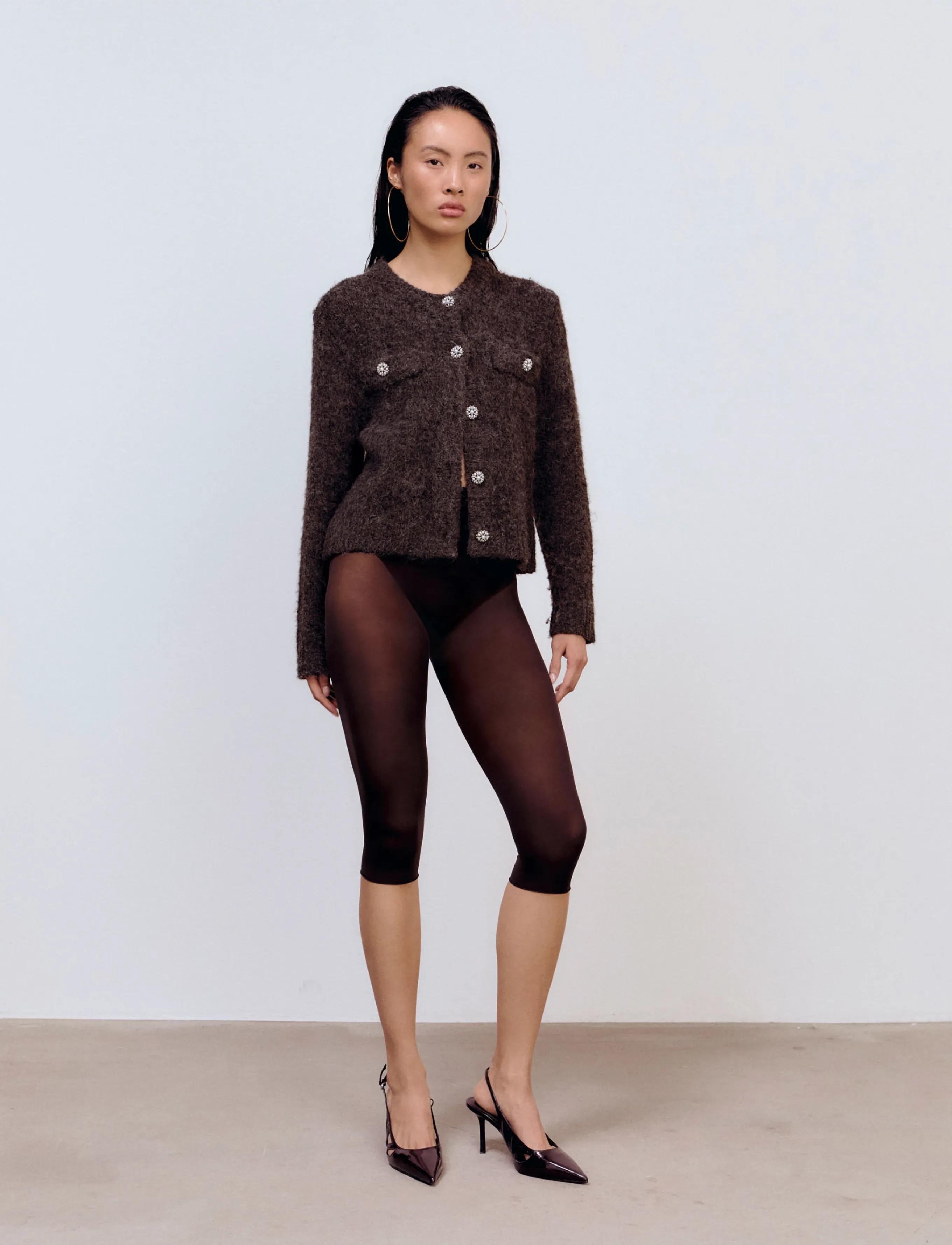 Ida Sjöstedt Jaden Cardigan, 38, Brown, Strik > Cardigans, Dame