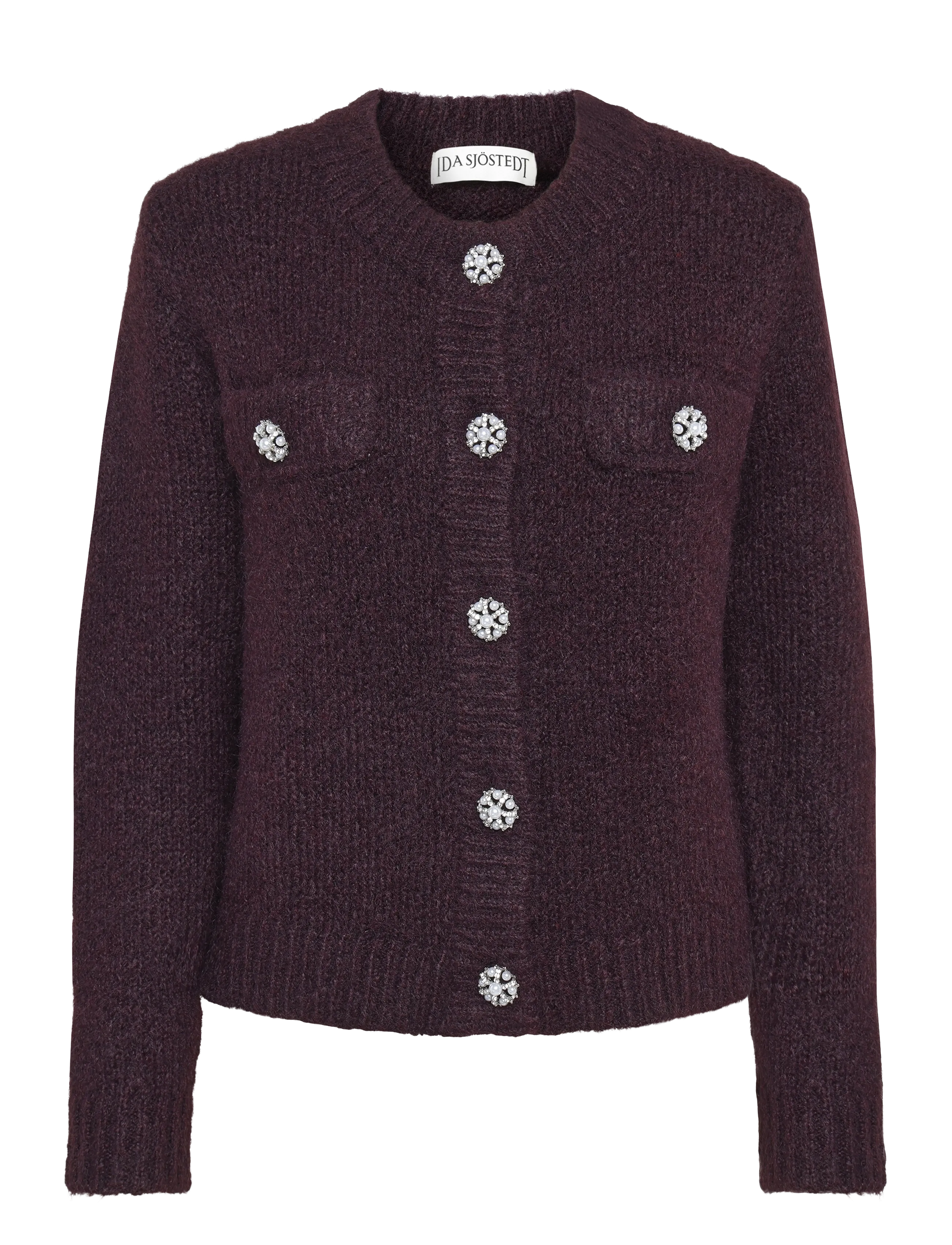 Ida Sjöstedt JADEN CARDIGAN - Kläder - BURGUNDY / burgundy