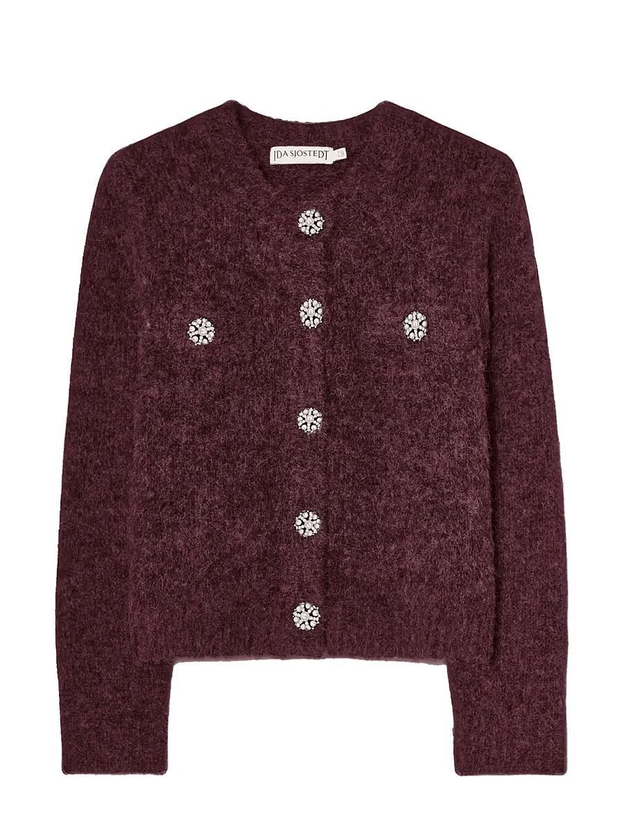 Ida Sjöstedt - JADEN CARDIGAN - strickjacken - burgundy - 1