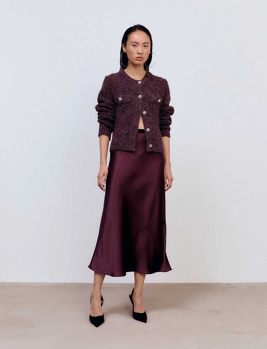 Ida Sjöstedt - JADEN CARDIGAN - strickjacken - burgundy - 0