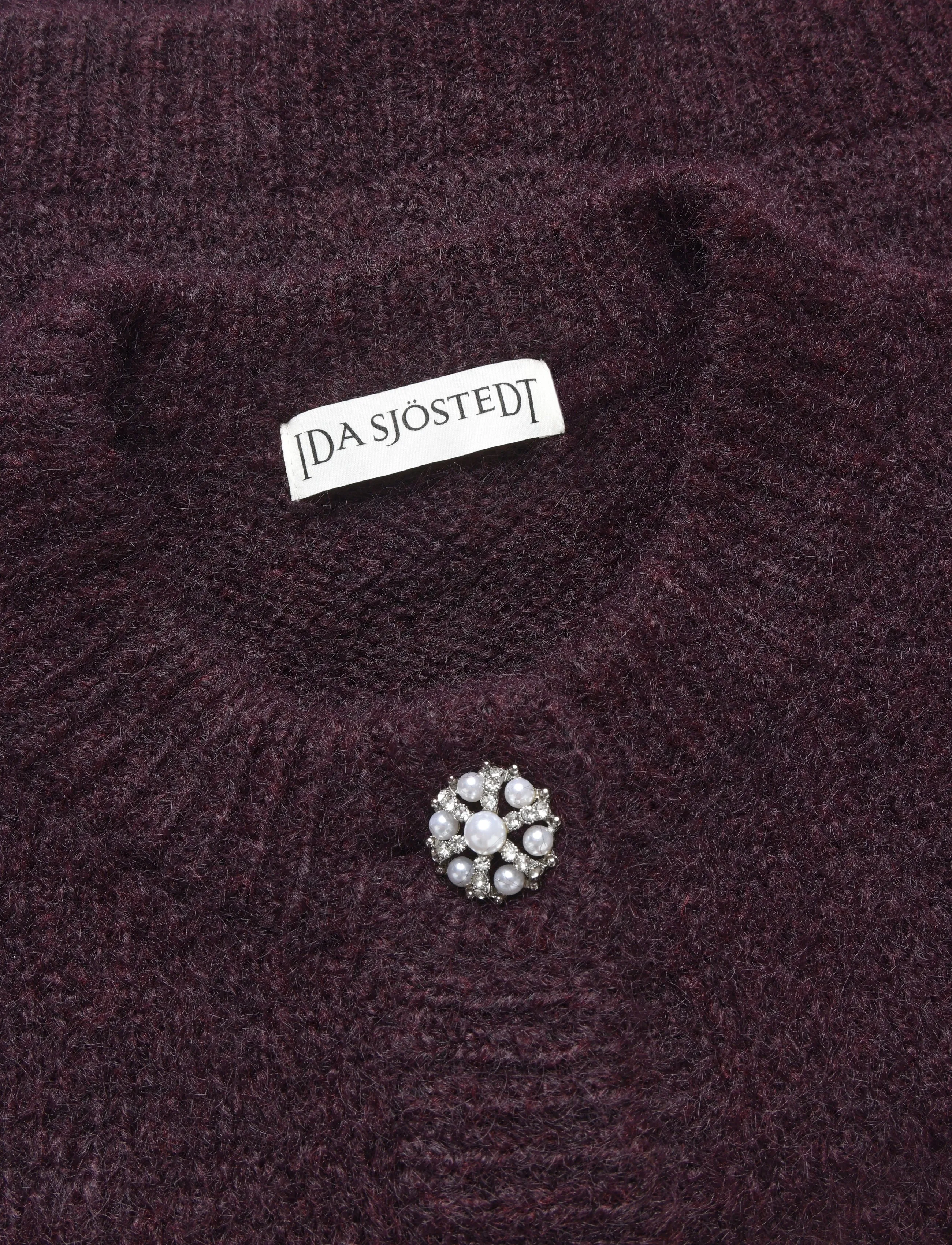 Ida Sjöstedt - JADEN CARDIGAN - koftor - burgundy - 3
