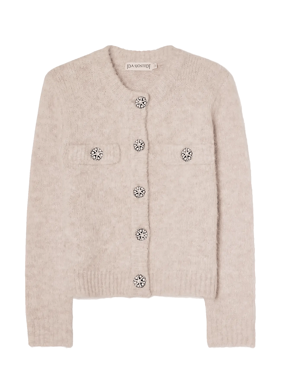 Ida Sjöstedt - JADEN CARDIGAN - cardigans - light beige - 1