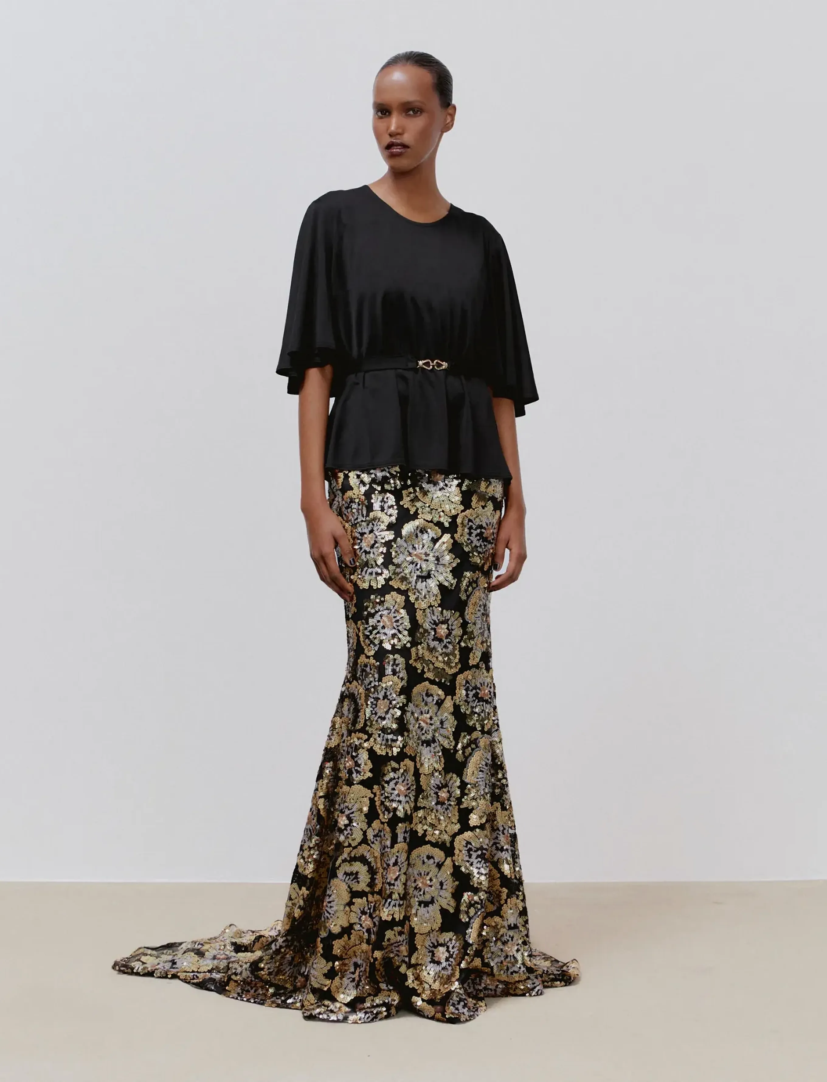 Ida Sjöstedt - GAIA TOP - kortærmede bluser - black - 0