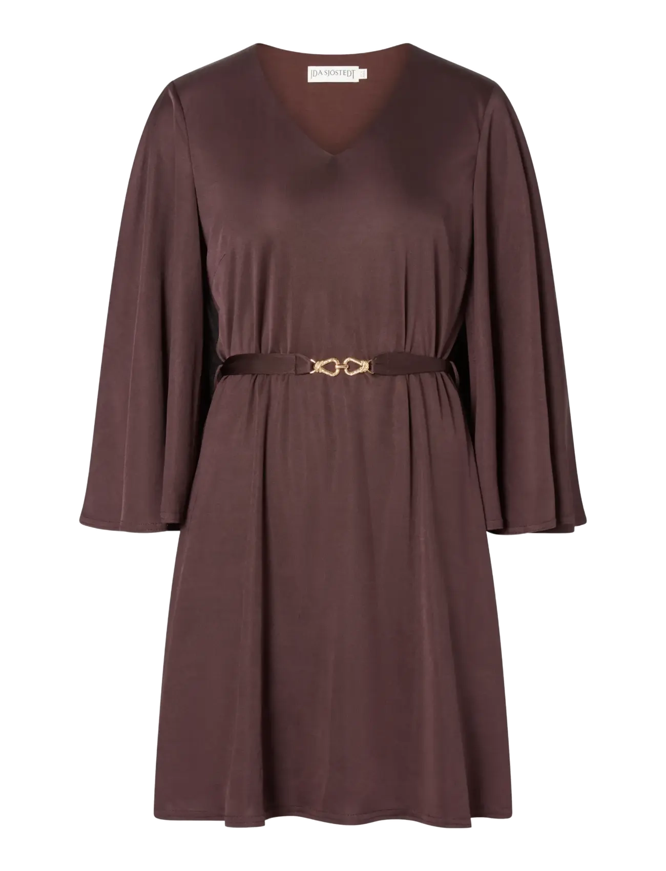 Ida Sjöstedt - KENDRA DRESS - short dresses - dark brown - 1