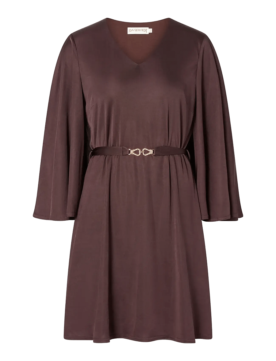 Ida Sjöstedt - KENDRA DRESS - korte kjoler - dark brown - 1