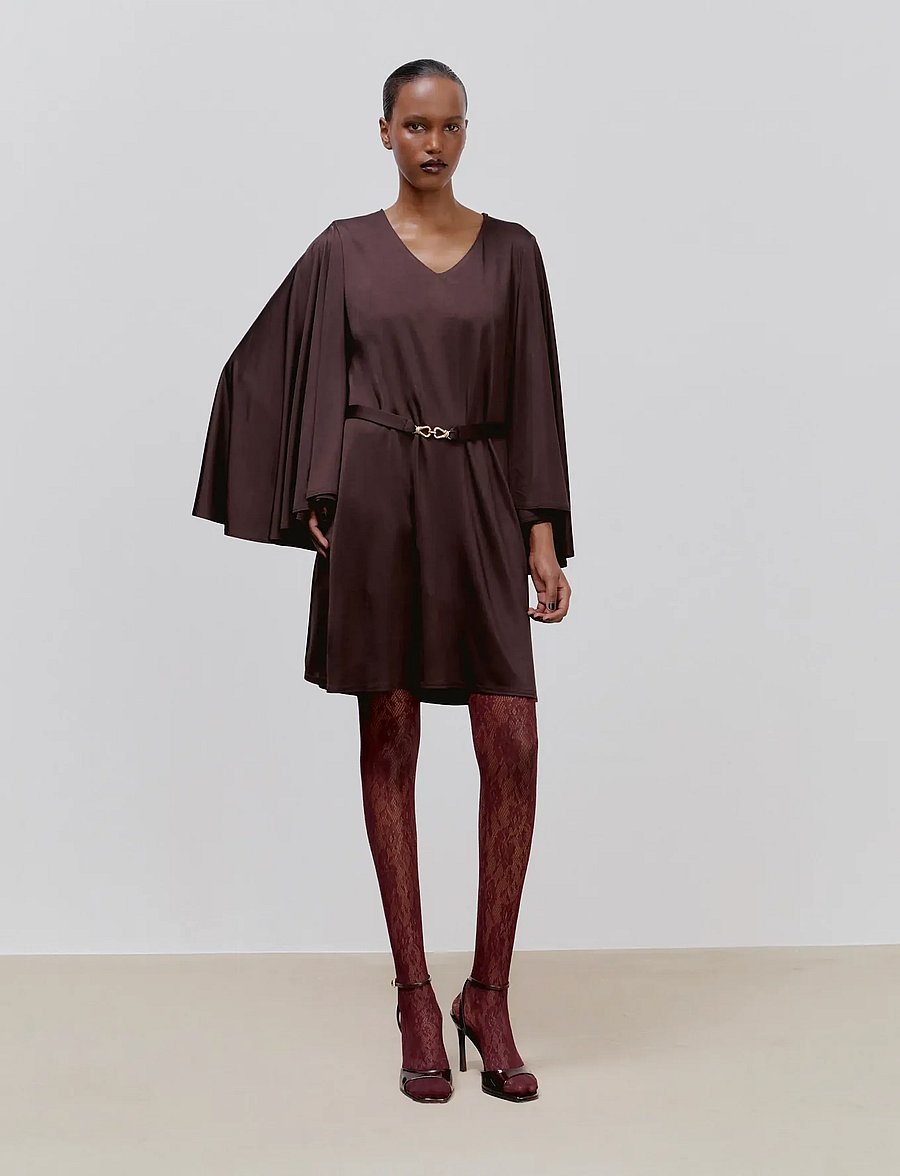 Ida Sjöstedt - KENDRA DRESS - korte kjoler - dark brown - 0
