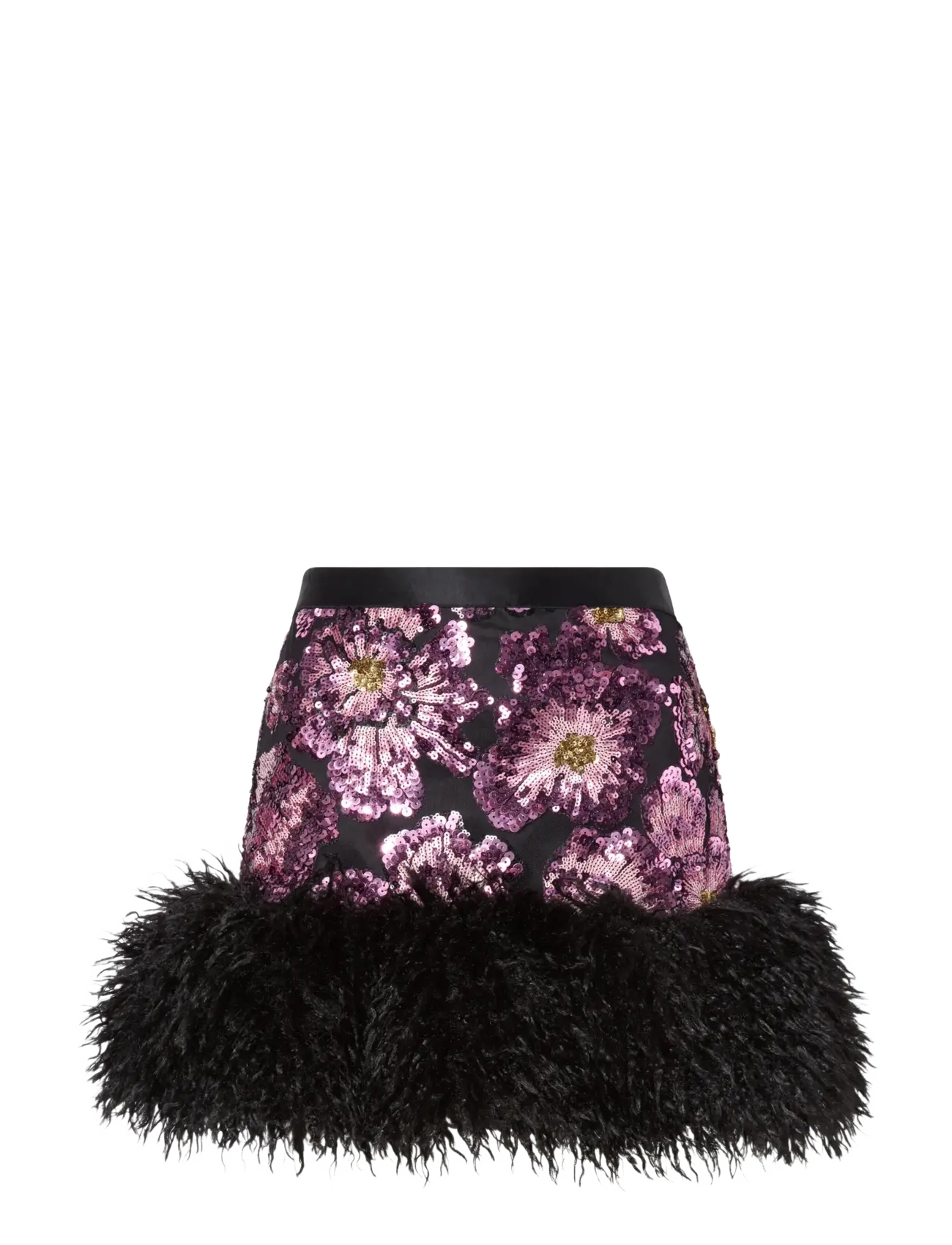 Ida Sjöstedt DREWIE SKIRT - Erilised sündmused - PLUM/BLACK / black