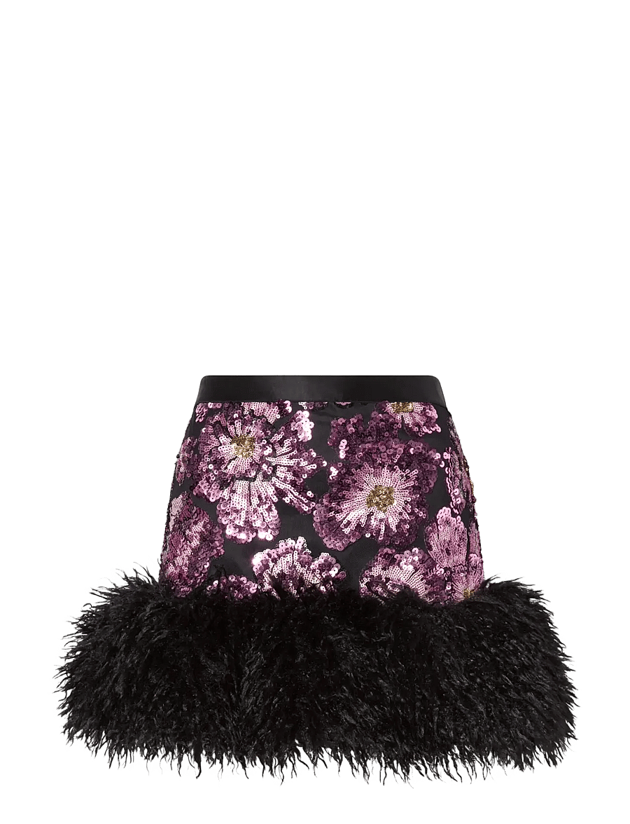 Ida Sjöstedt - DREWIE SKIRT - litritega seelikud - plum/black - 1