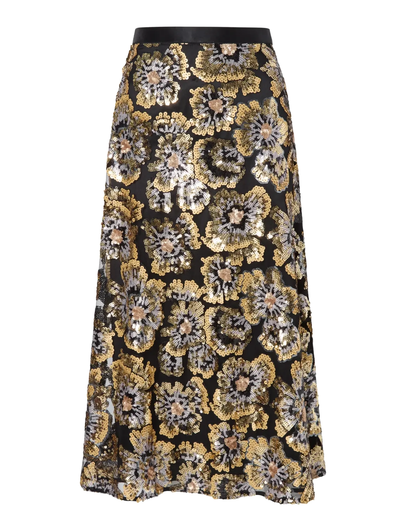 Ida Sjöstedt ISOBEL SKIRT - Seelikud - GOLD/BLACK / gold