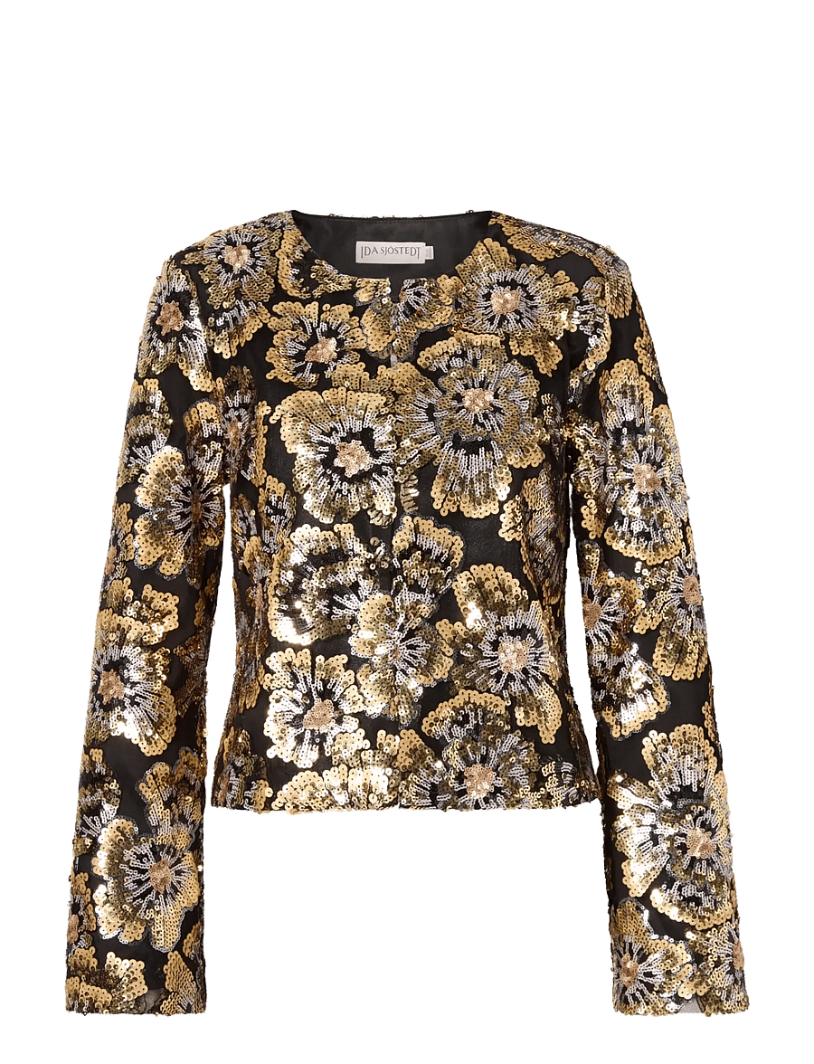 Ida Sjöstedt - TABITHA JACKET - leichte jacken - gold/black - 1