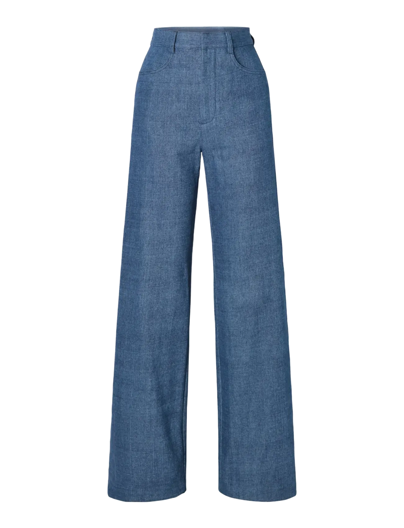 Ida Sjöstedt - DEBBIE TROUSERS - laia säärega teksad - blue wash - 1