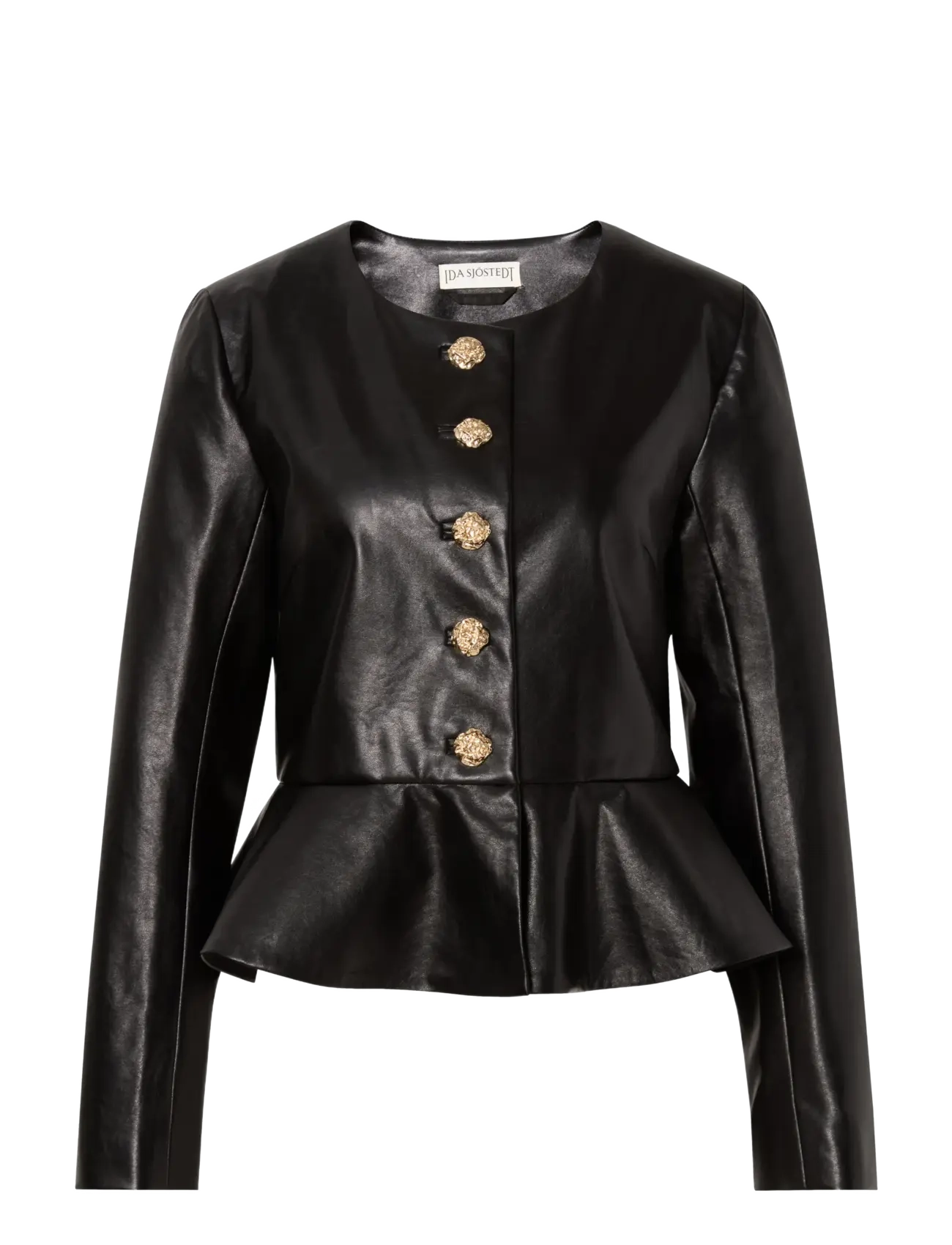 Ida Sjöstedt - EVIE JACKET - lederjacken - black - 1