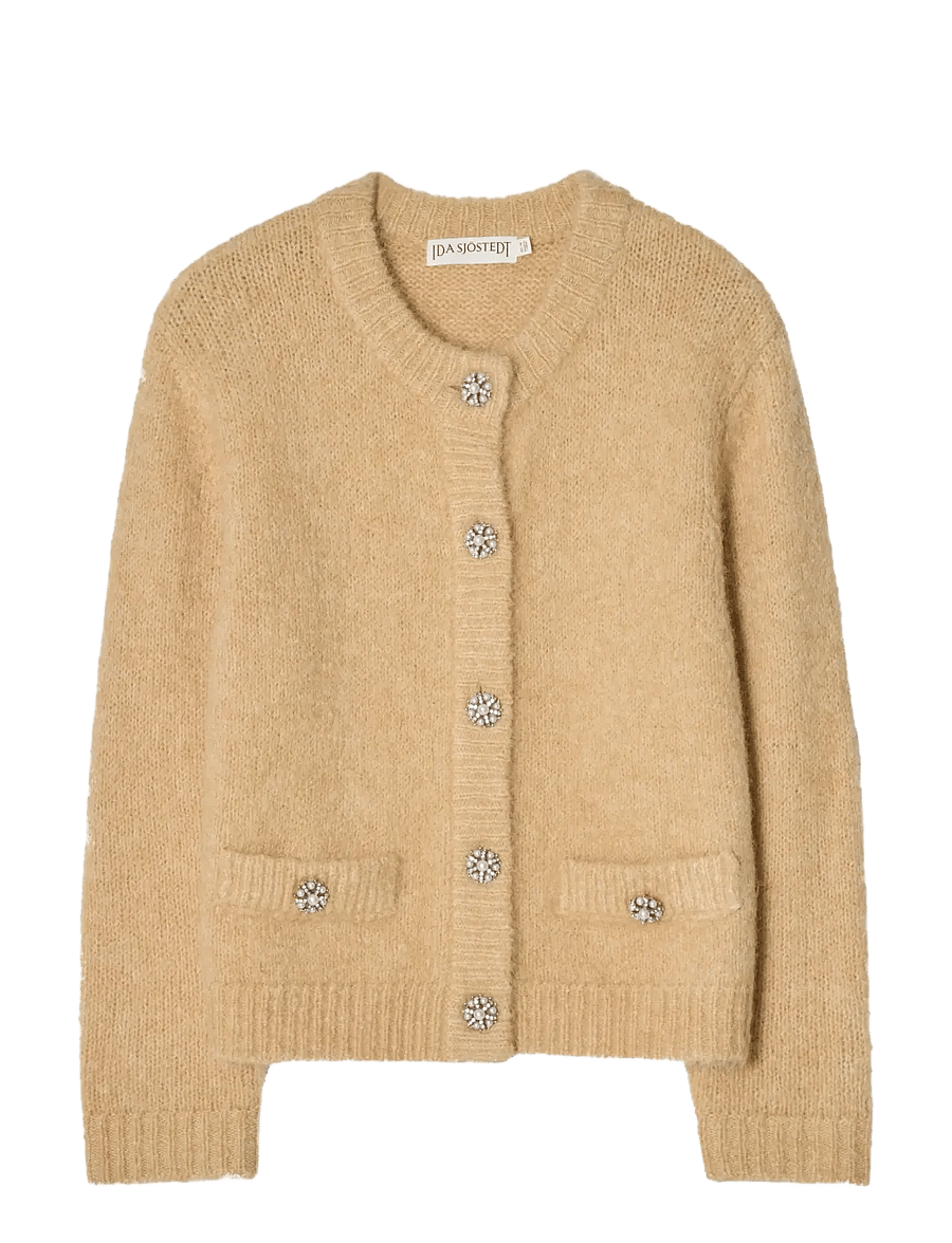 Ida Sjöstedt - KRISTIN CARDIGAN - strickjacken - gold beige - 1