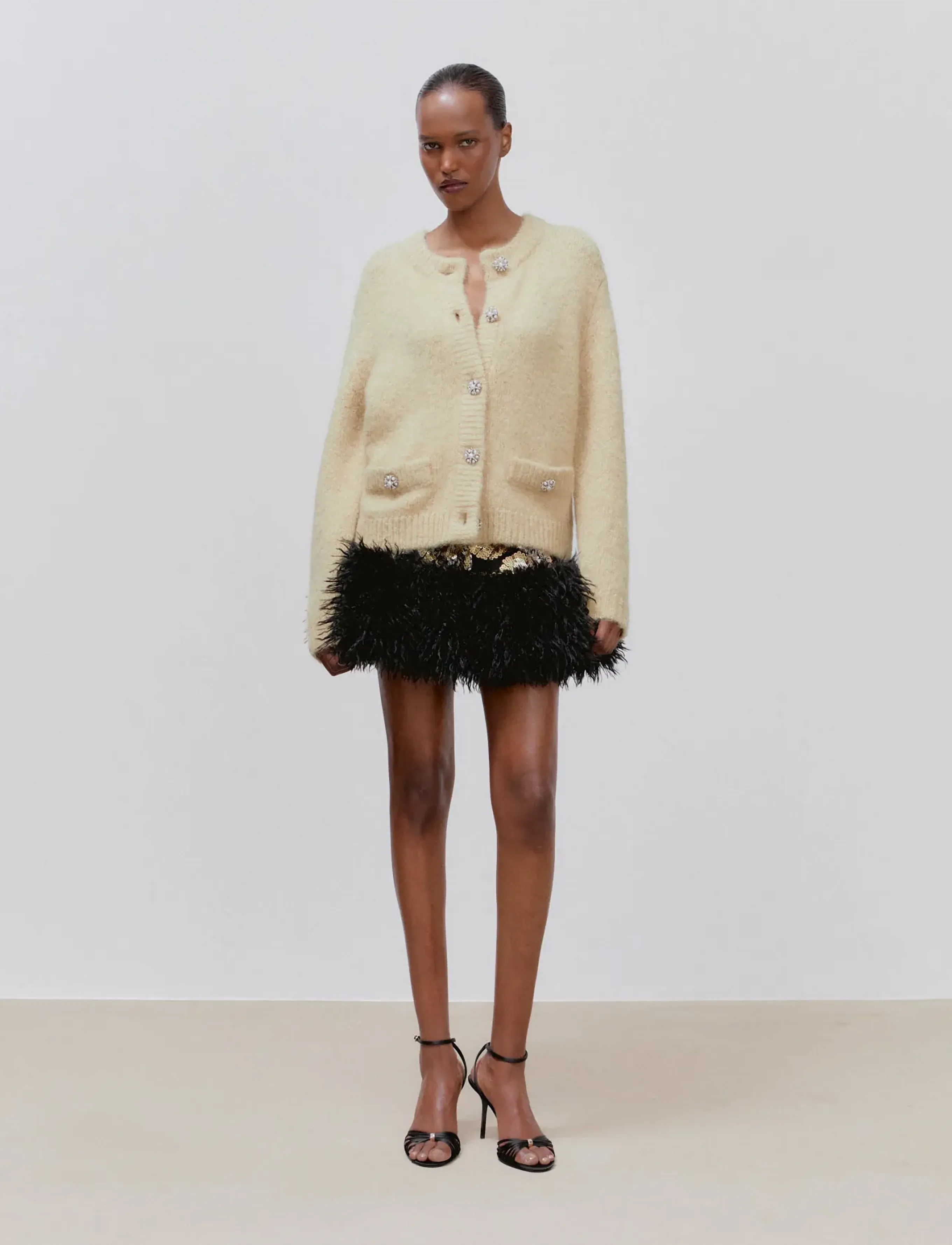 Ida Sjöstedt KRISTIN CARDIGAN - Stickat - GOLD BEIGE / beige