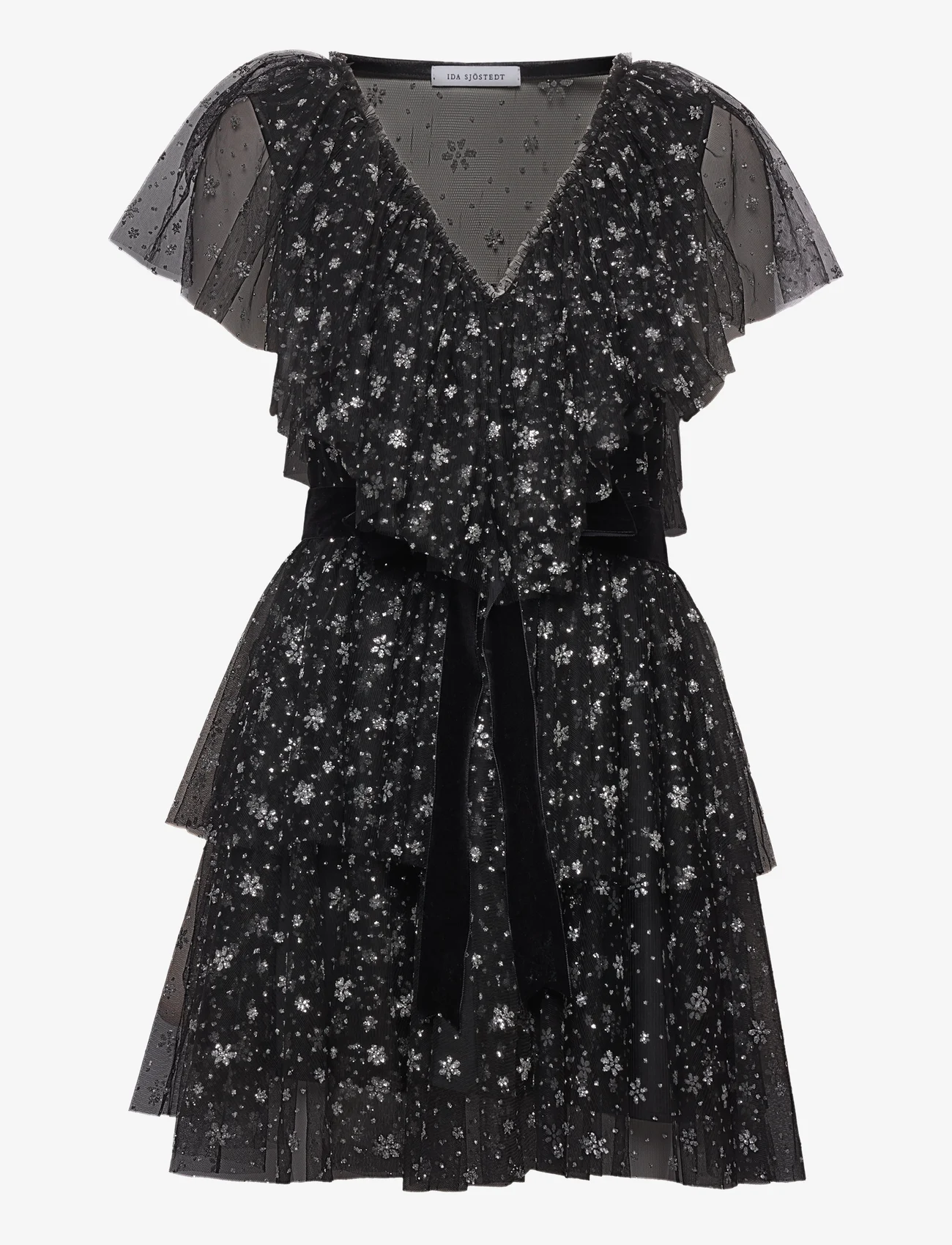 Ida Sjöstedt - AURORA DRESS - festklær til outlet-priser - black/silver glitter - 0