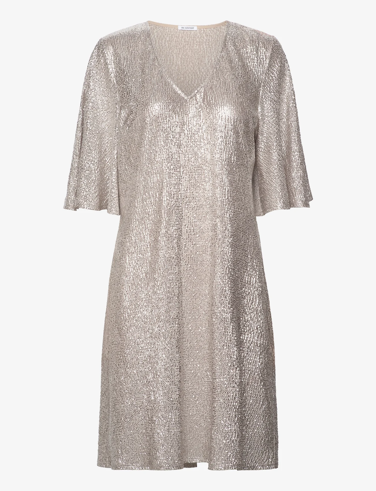Ida Sjöstedt - 279 BEANIE DRESS - festkläder till outletpriser - mushroom silver - 0