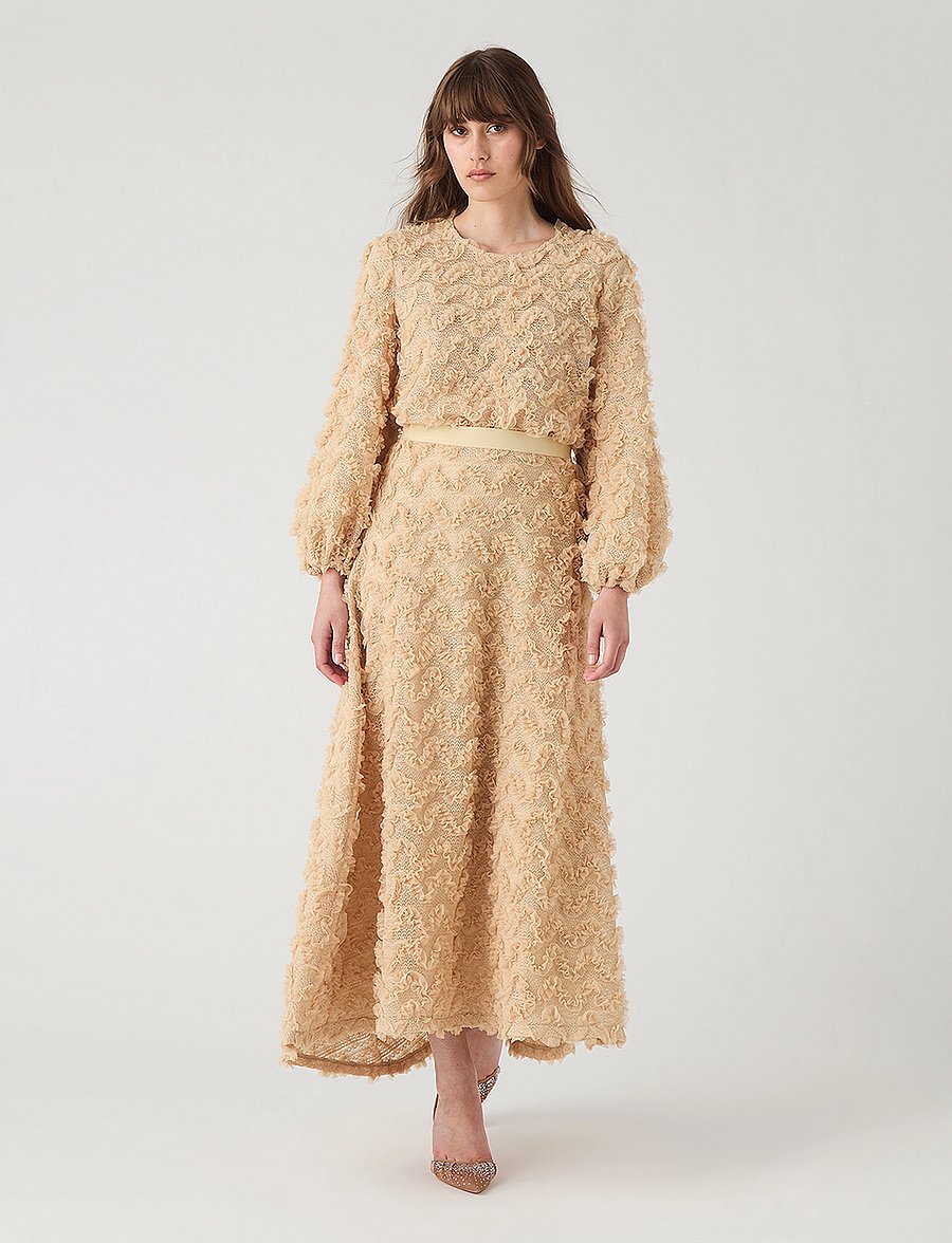 Ida Sjöstedt - 353 CARMEN SKIRT - maxi nederdele - beige - 0