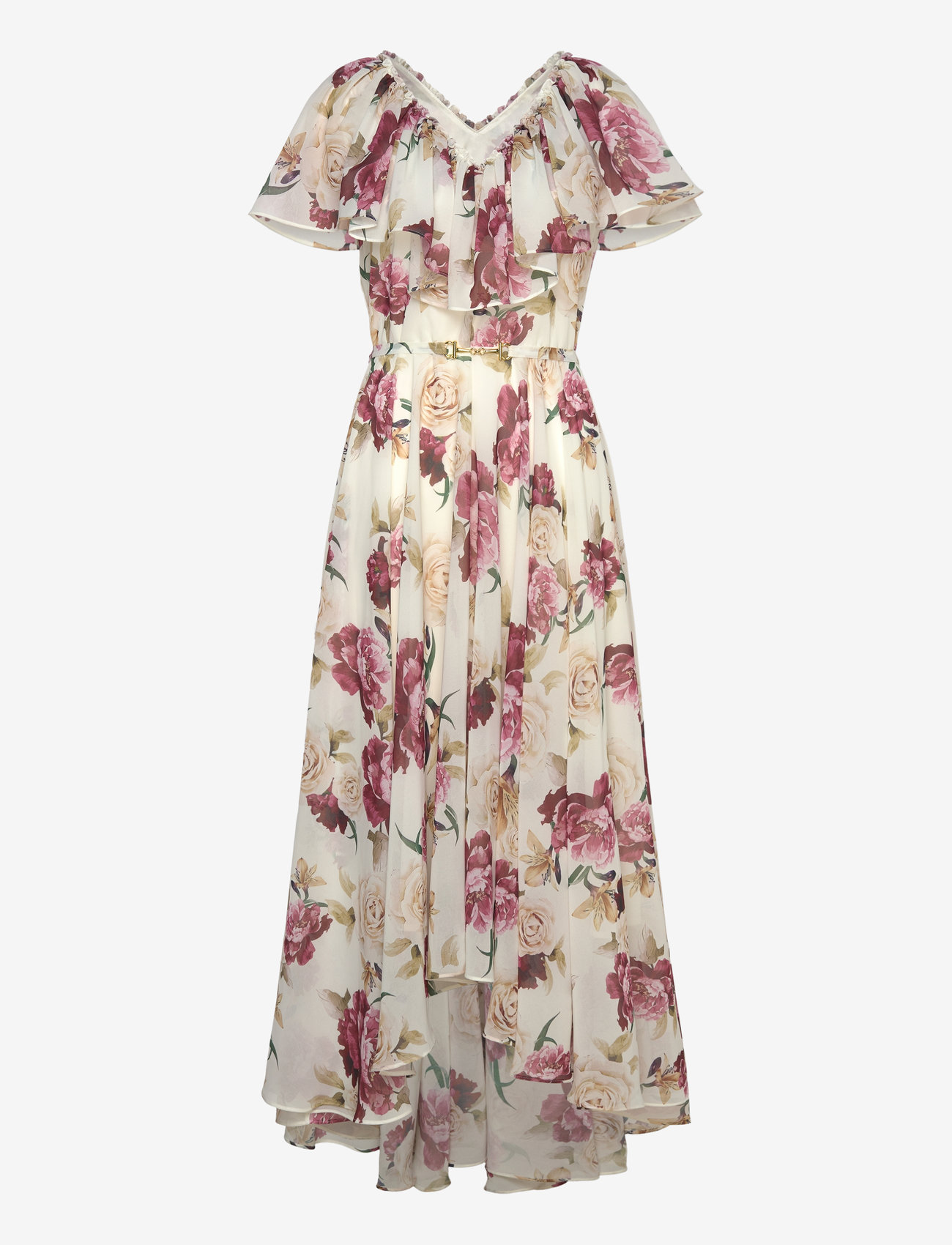 Ida Sjöstedt - CAROLINE DRESS - sommerkjoler - creme red floral - 1