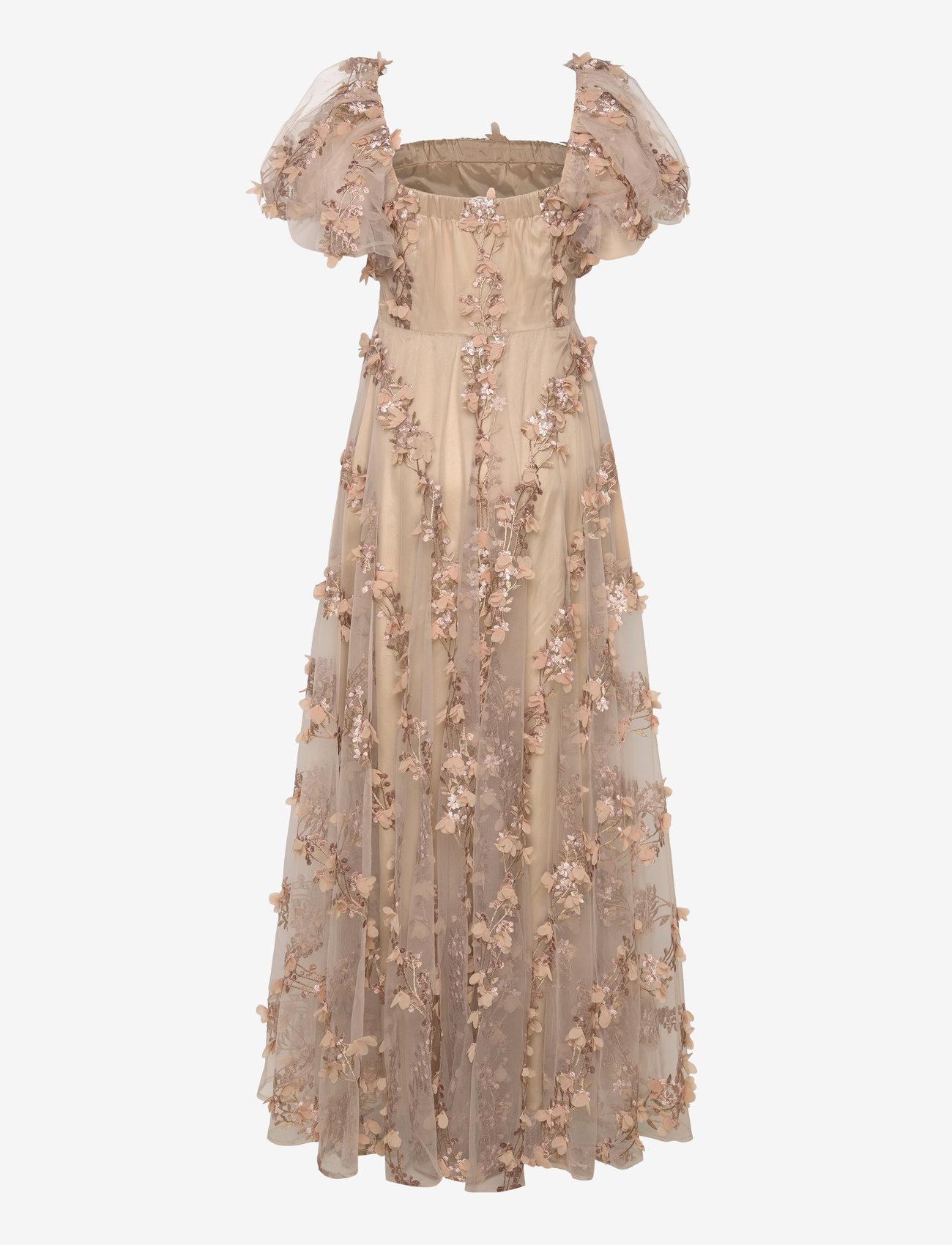 Ida Sjöstedt - 369 CASSIE GOWN - light beige embroidery - 2