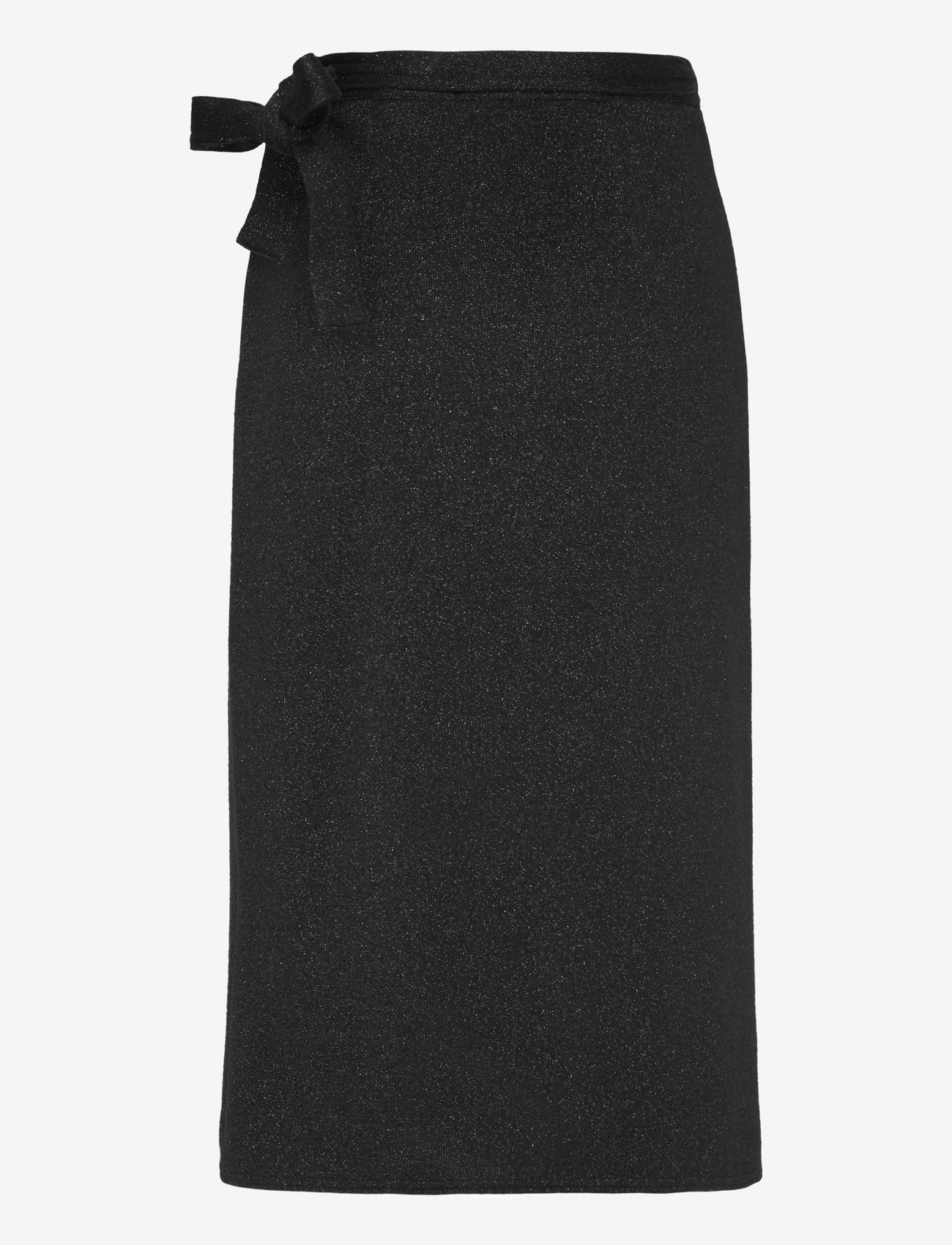 Ida Sjöstedt - CHELSIE KNIT SKIRT - wickelröcke - black knit shimmer - 2