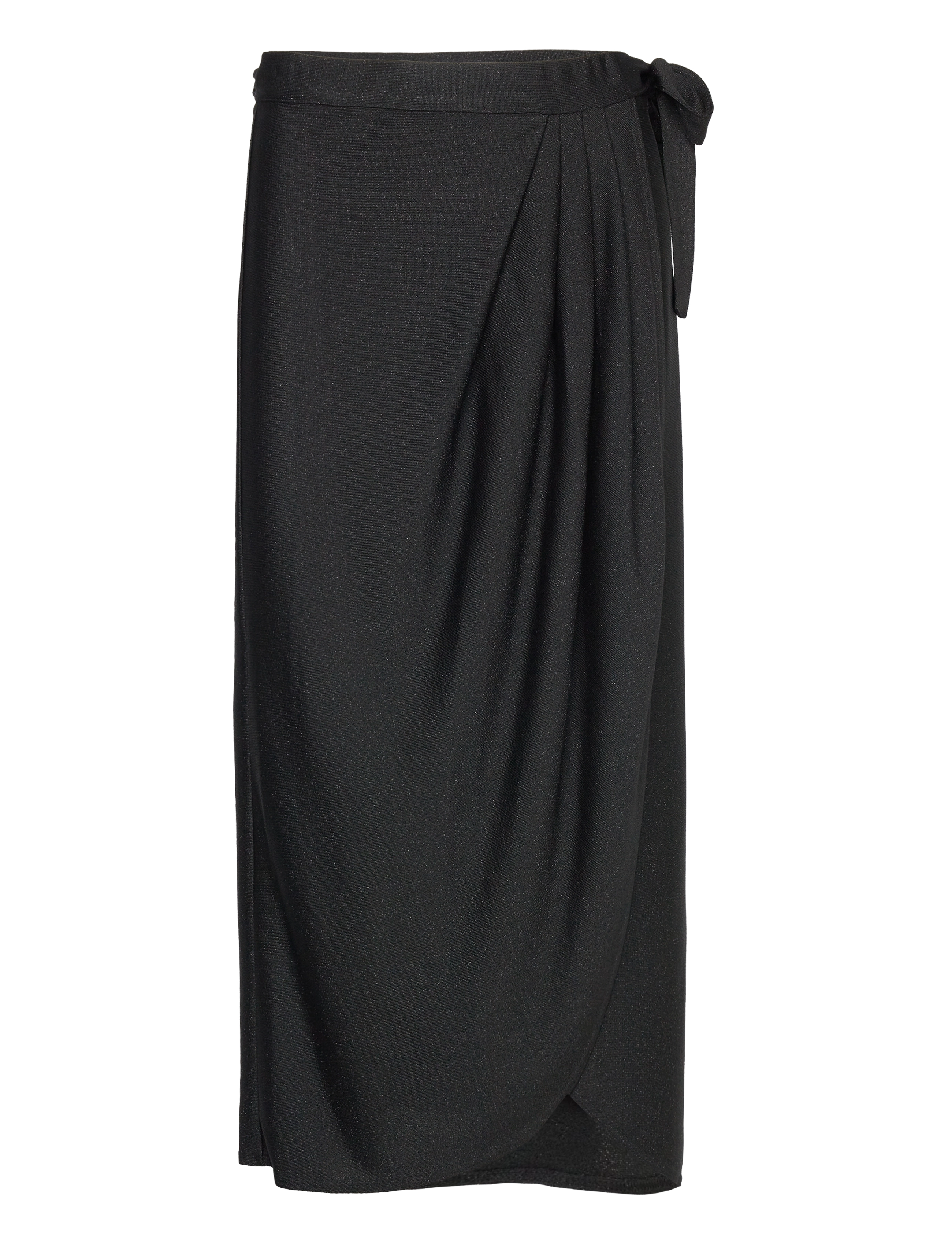 Ida Sjöstedt CHELSIE KNIT SKIRT - Tøj - BLACK SHIMMER / black