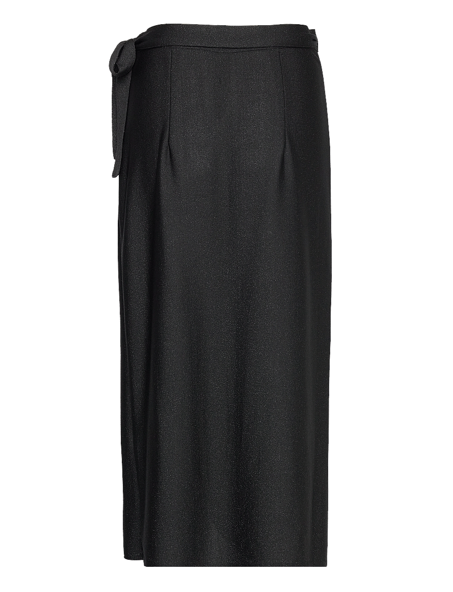 Ida Sjöstedt - CHELSIE KNIT SKIRT - wickelröcke - black shimmer - 2