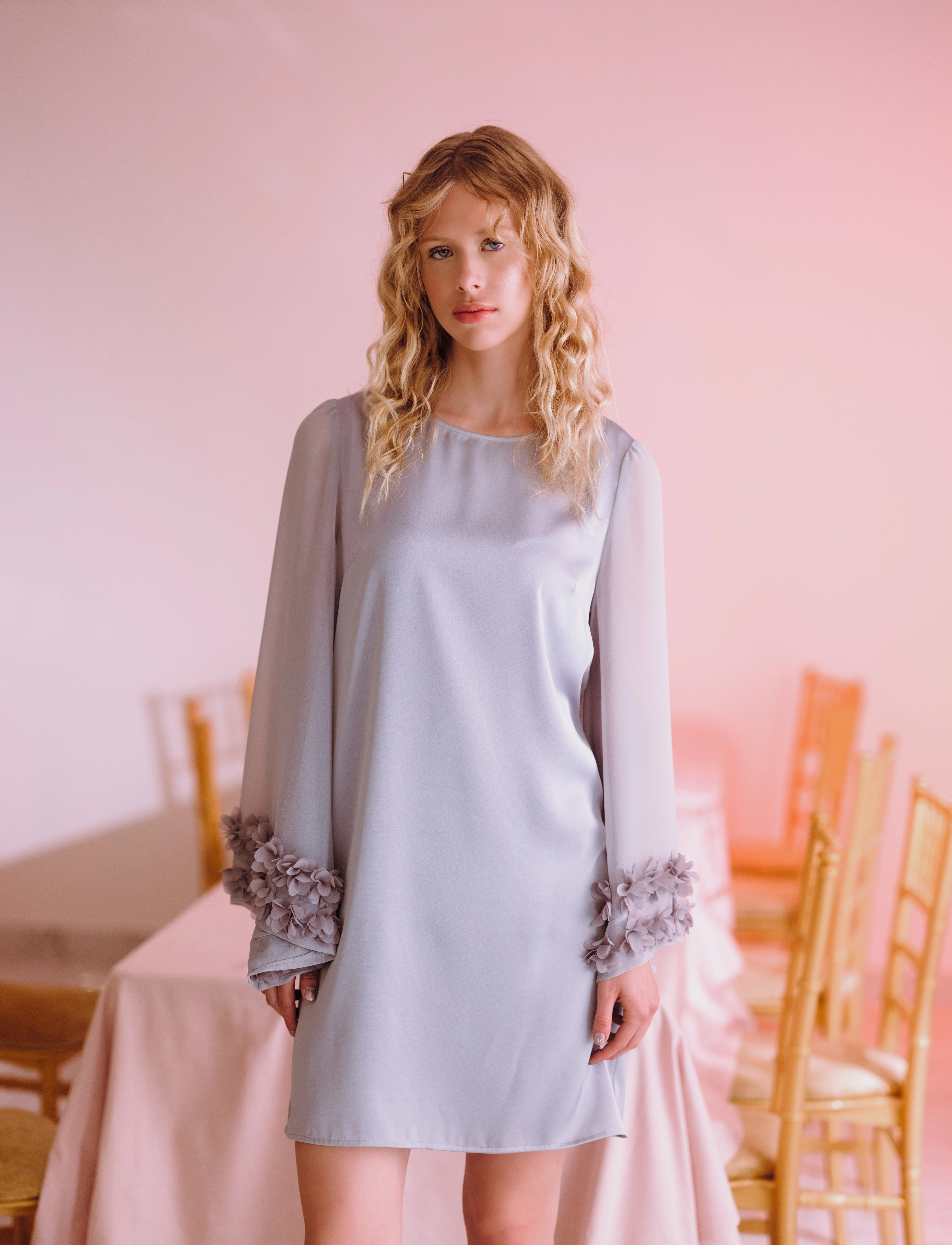 Ida Sjöstedt - DAMIEN DRESS - silver blue - 2