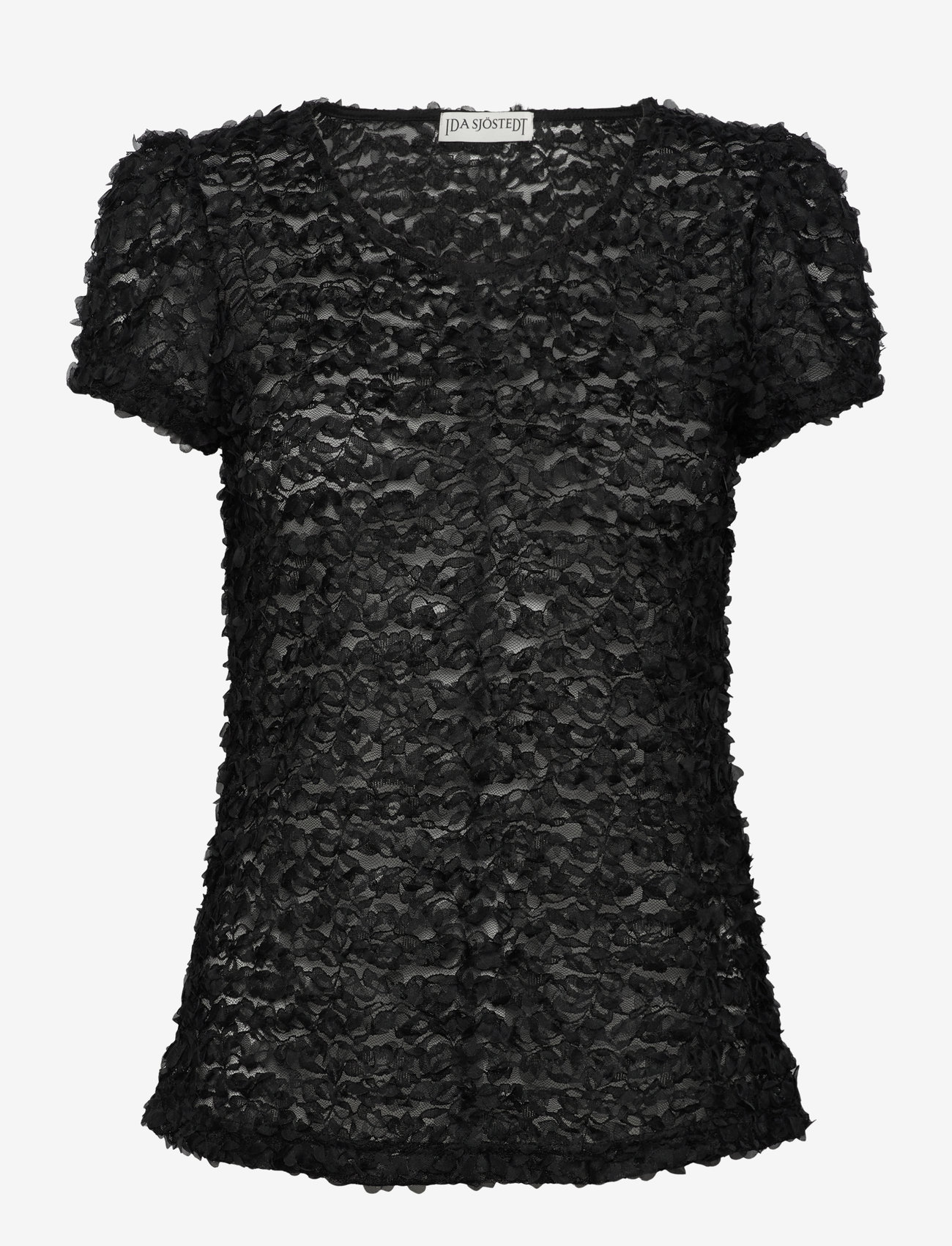 Ida Sjöstedt 242 EMILE TOP - Kleidung - BLACK 3D / black