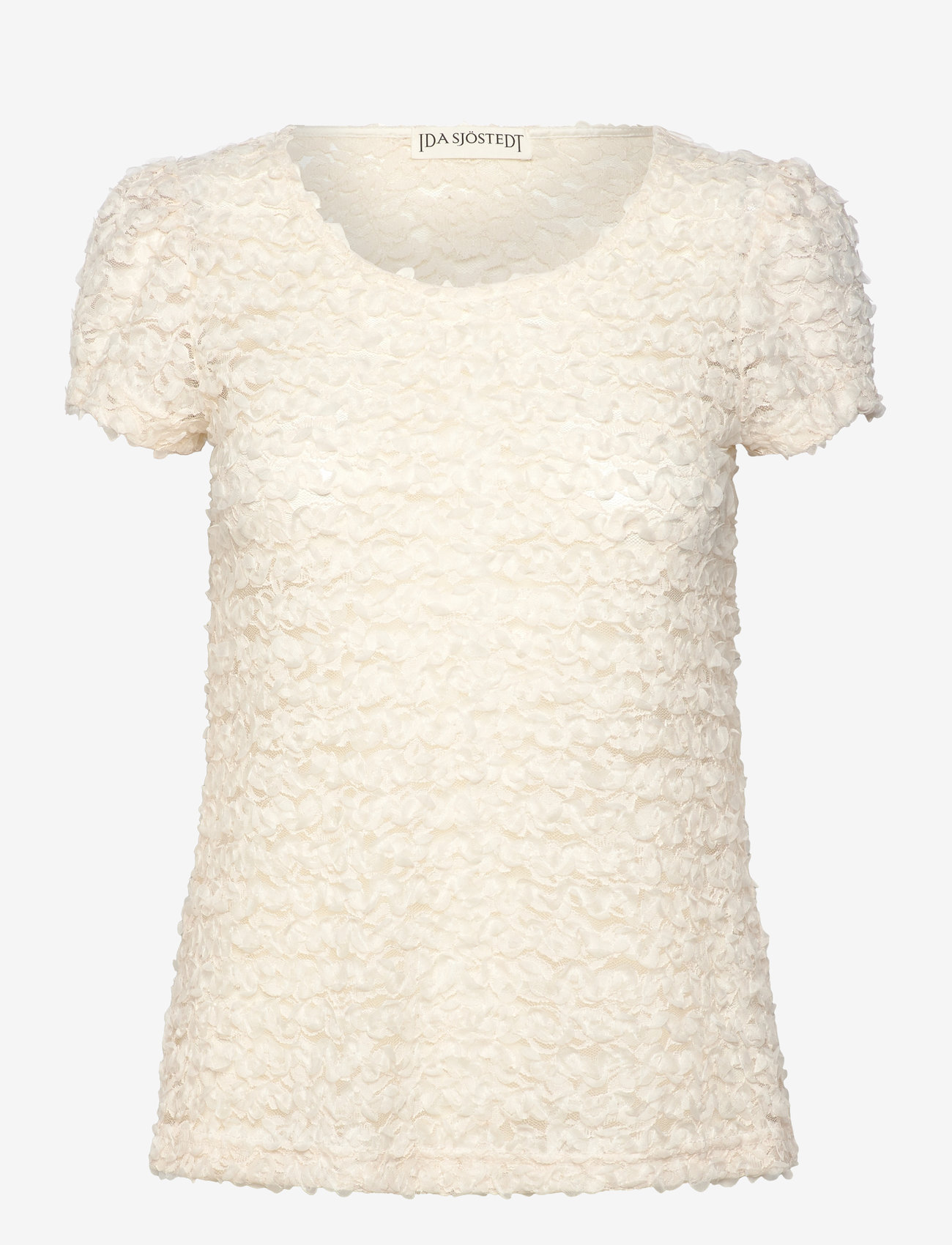 Ida Sjöstedt - EMILE TOP - kurzämlige blusen - creme white 3d - 1