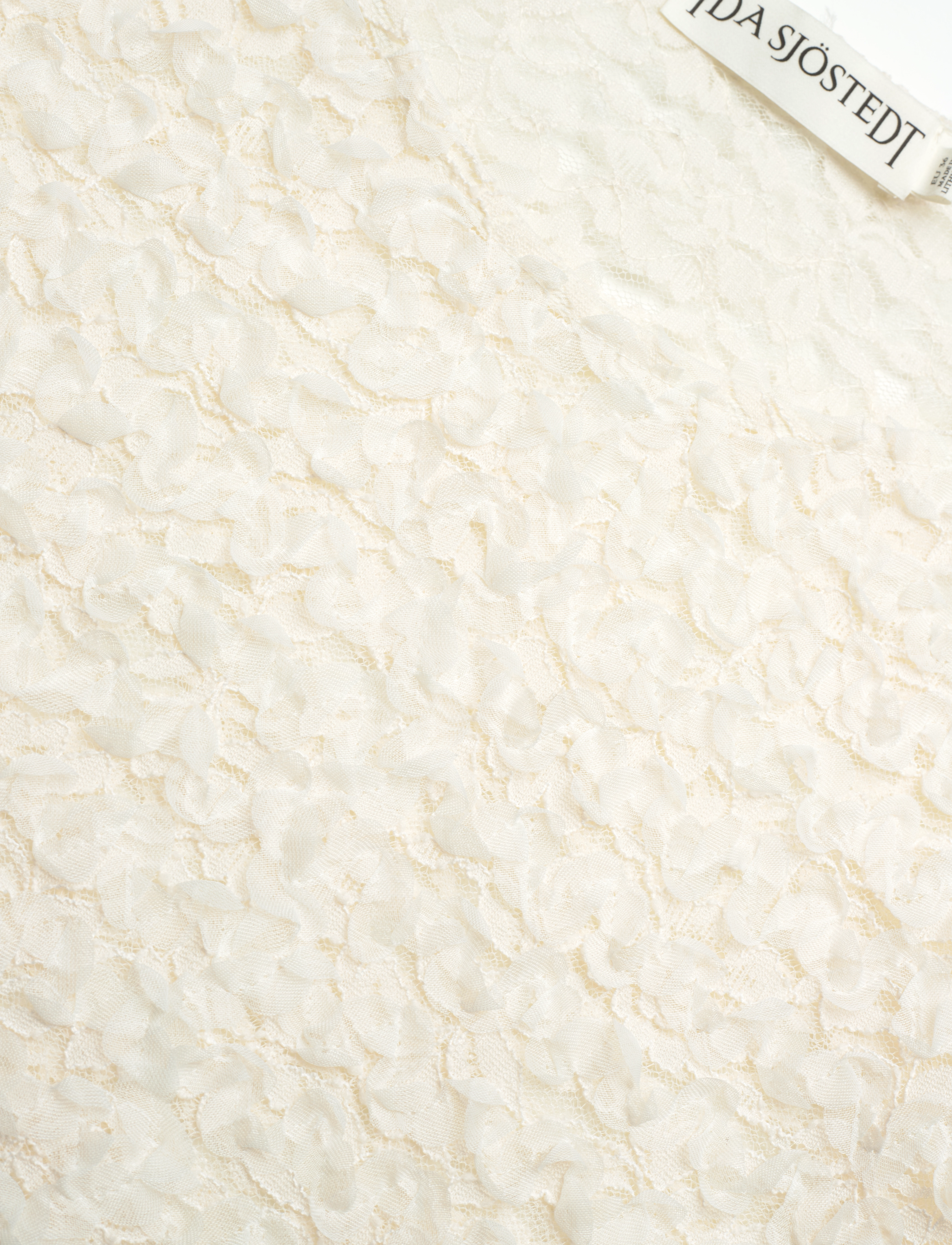 Ida Sjöstedt - 242 EMILE TOP - bluzki z krótkim rękawem - creme white 3d - 3