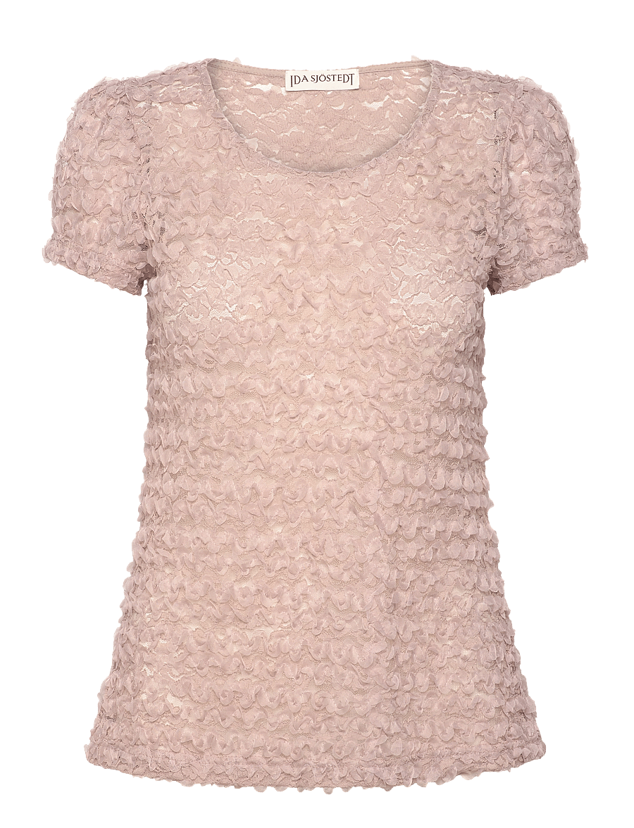 Ida Sjöstedt - 242 04 EMILE TOP - kortärmade blusar - dusty pink 3d - 1