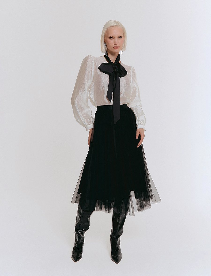 Ida Sjöstedt - FLAWLESS SKIRT - midinederdele - black - 0
