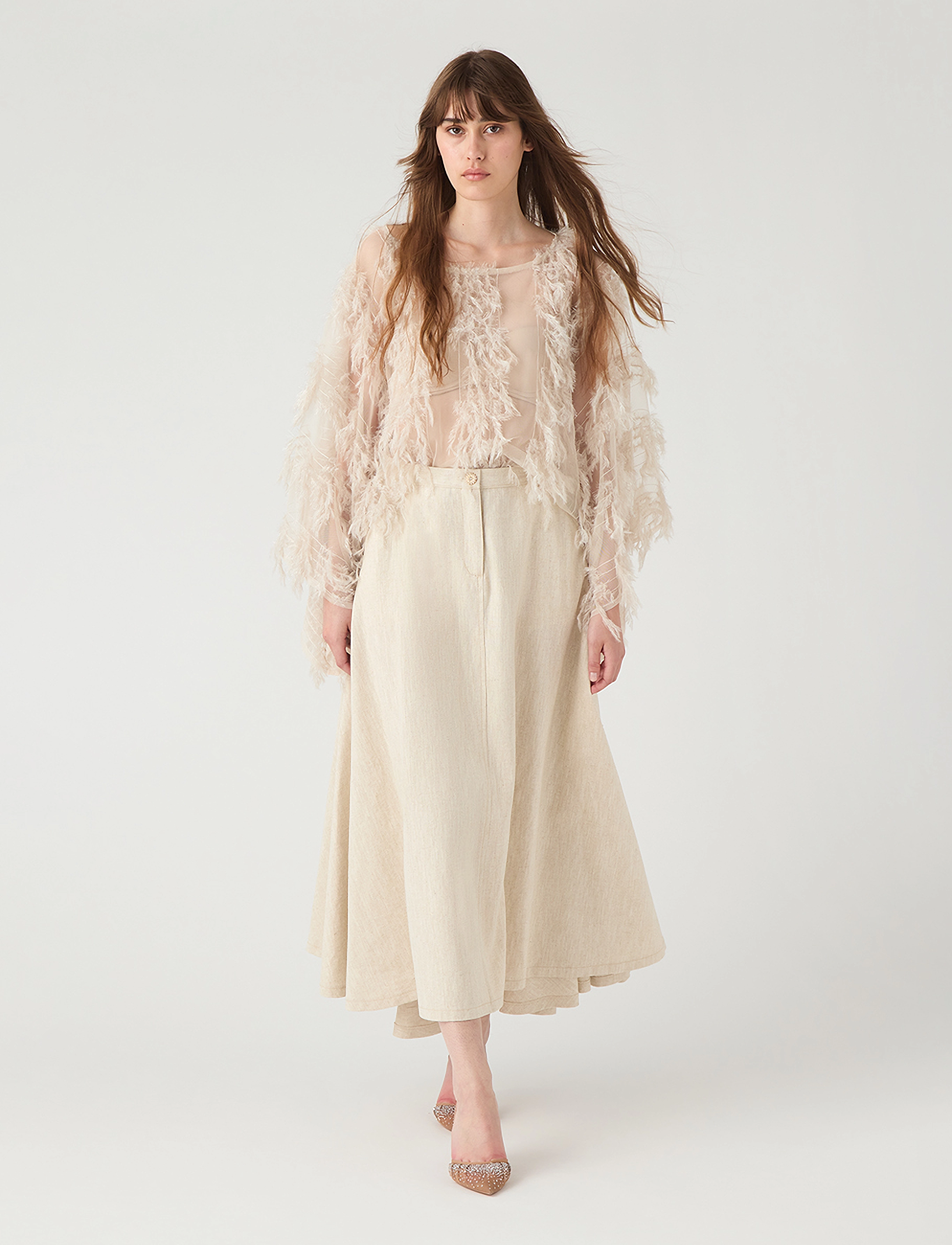 Ida Sjöstedt 364 Florence Top, 36, Beige, Bluser > Langærmede, Dame