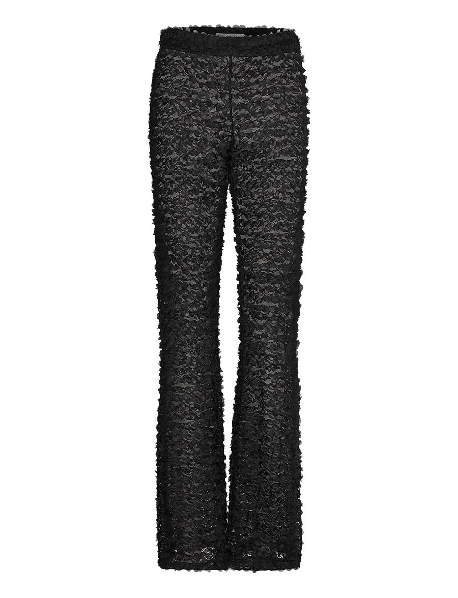 Ida Sjöstedt - 367 01 GINA TROUSERS - flare bukser - black - 1