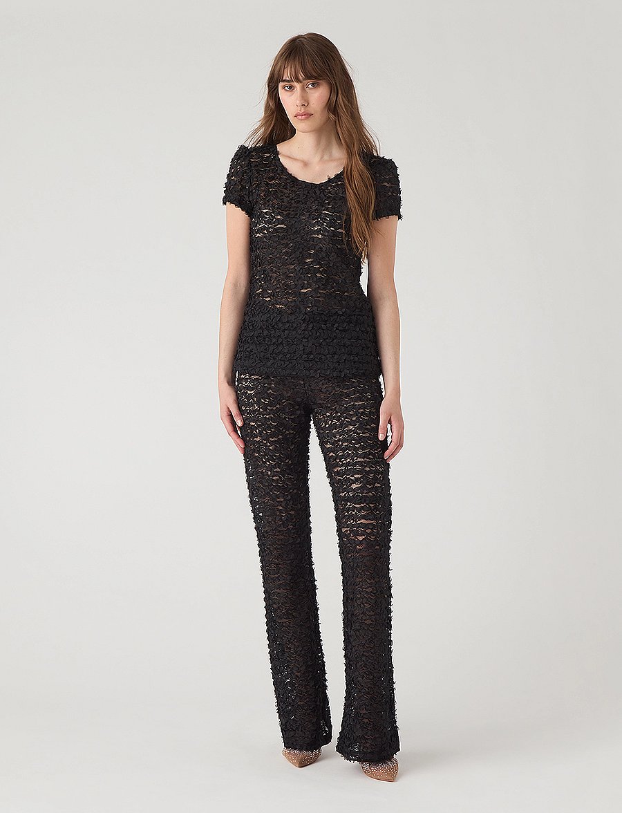 Ida Sjöstedt - 367 01 GINA TROUSERS - flare bukser - black - 0