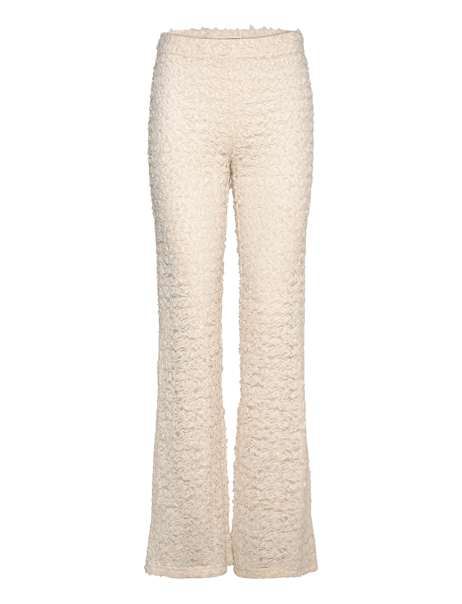 Ida Sjöstedt - 367 01 GINA TROUSERS - schlaghosen - creme white - 1