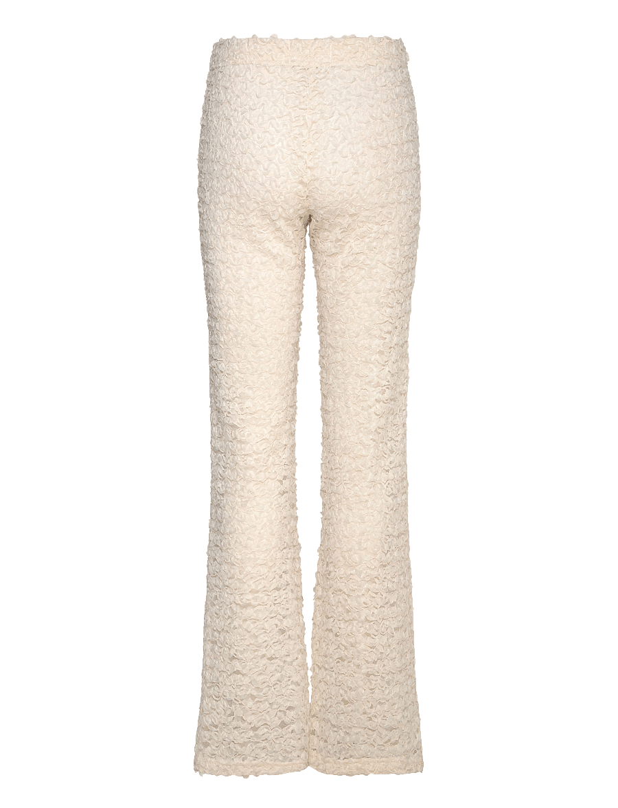 Ida Sjöstedt - 367 01 GINA TROUSERS - schlaghosen - creme white - 2