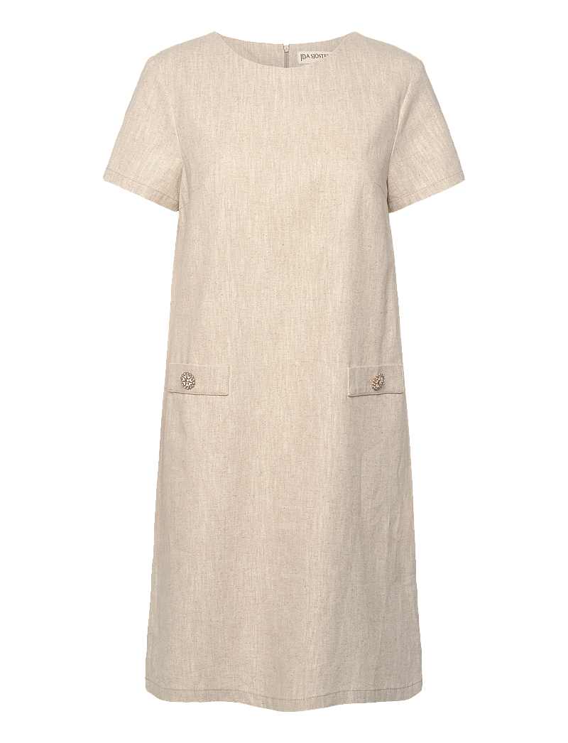 Ida Sjöstedt - 363 01 HANNAH DRESS - cocktailkleider - natural linen - 1