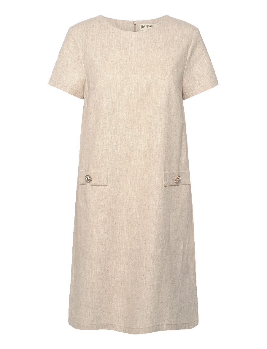 Ida Sjöstedt - 363 01 HANNAH DRESS - natural linen - 1