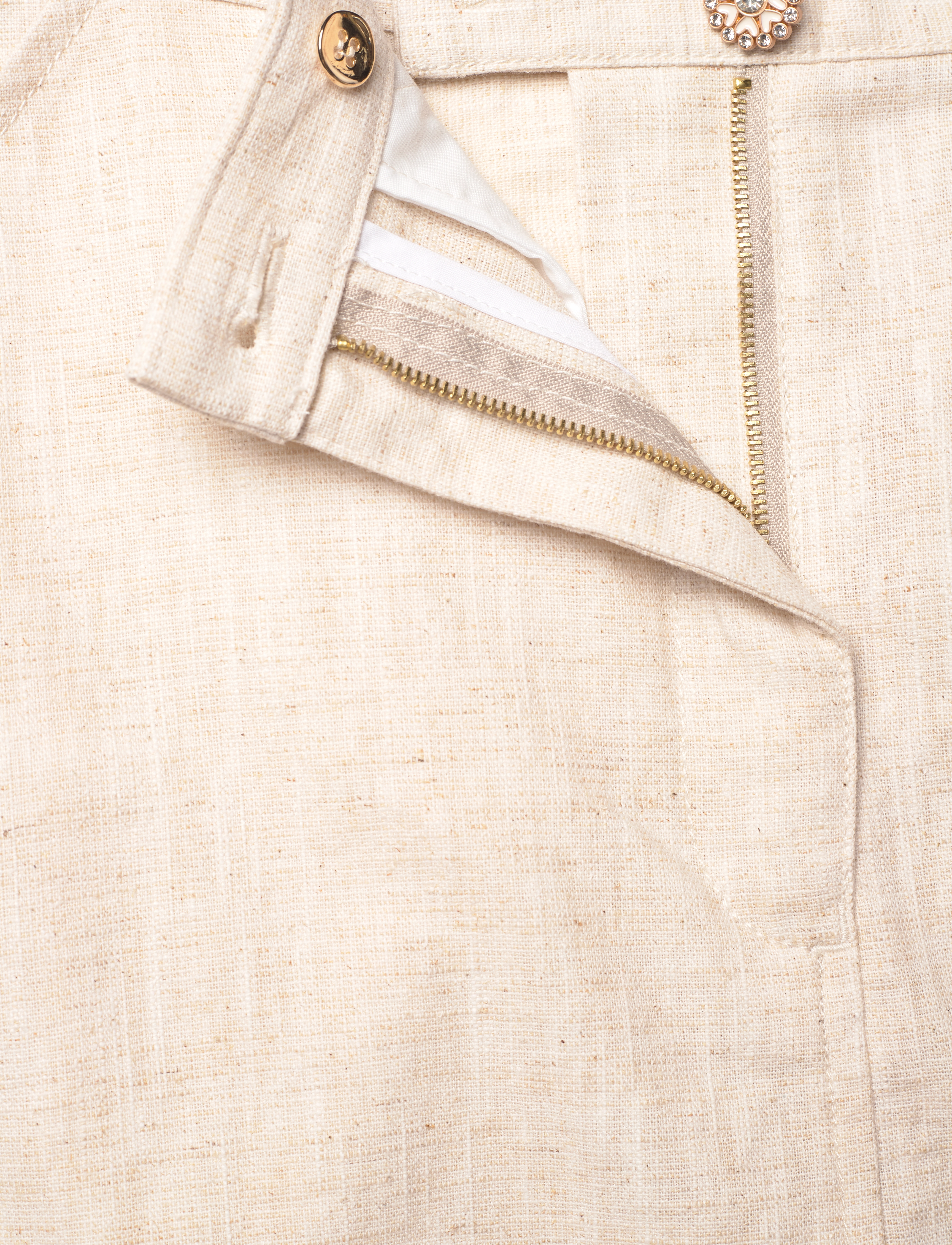 Ida Sjöstedt - 362 01 HAVEN SKIRT - natural linen - 4