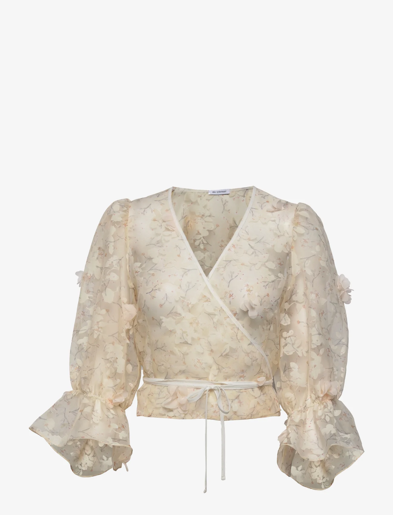 Ida Sjöstedt - LARISSA BLOUSE - blouses met lange mouwen - cream floral - 0