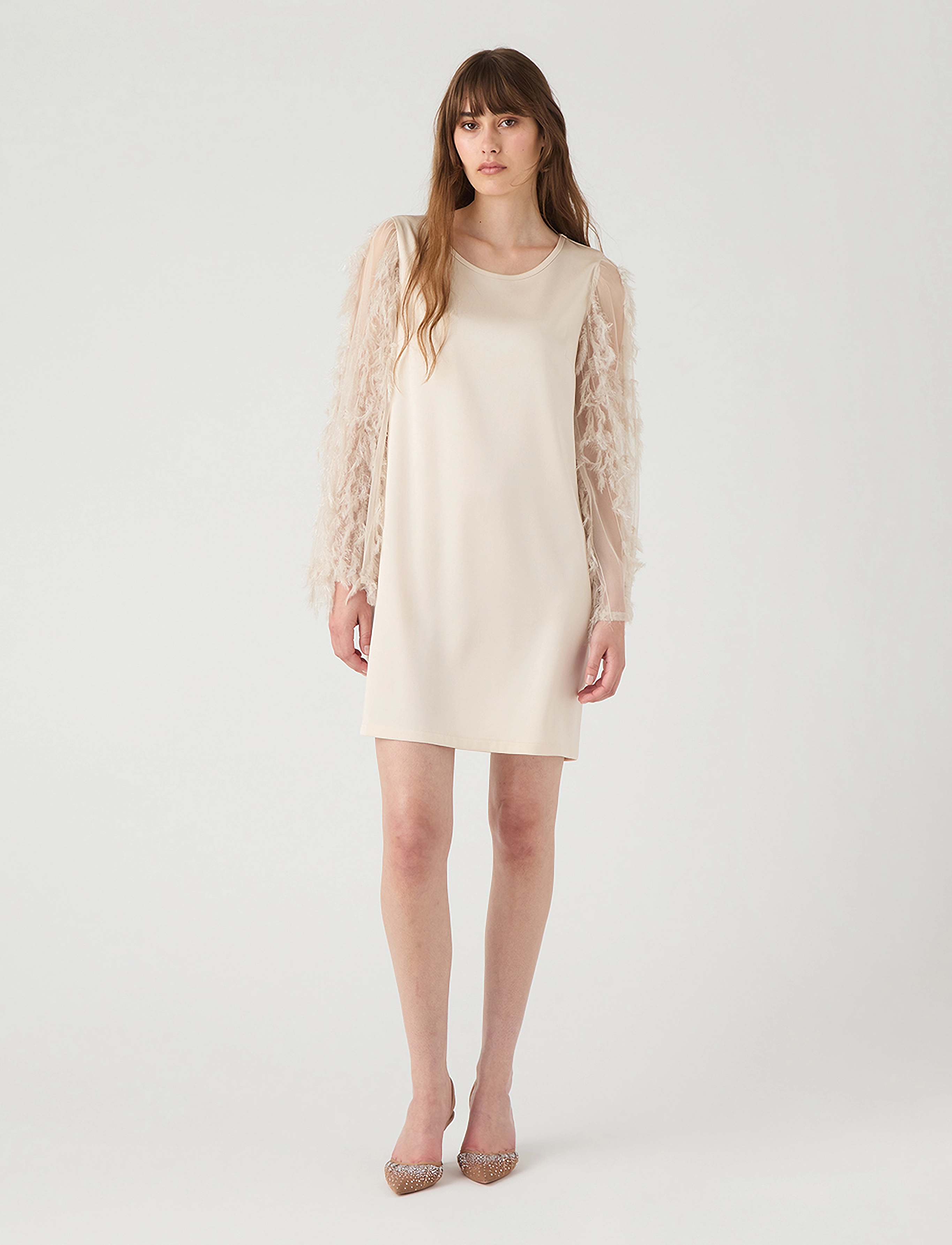 Ida Sjöstedt 365 Larissa Dress, 34, Beige, Kjoler > Kort Kjole, Dame