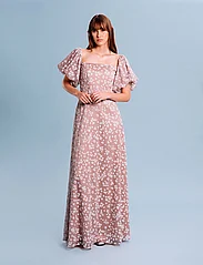 Ida Sjöstedt - 274 LILY DRESS - festkläder till outletpriser - dusky pink floral - 2