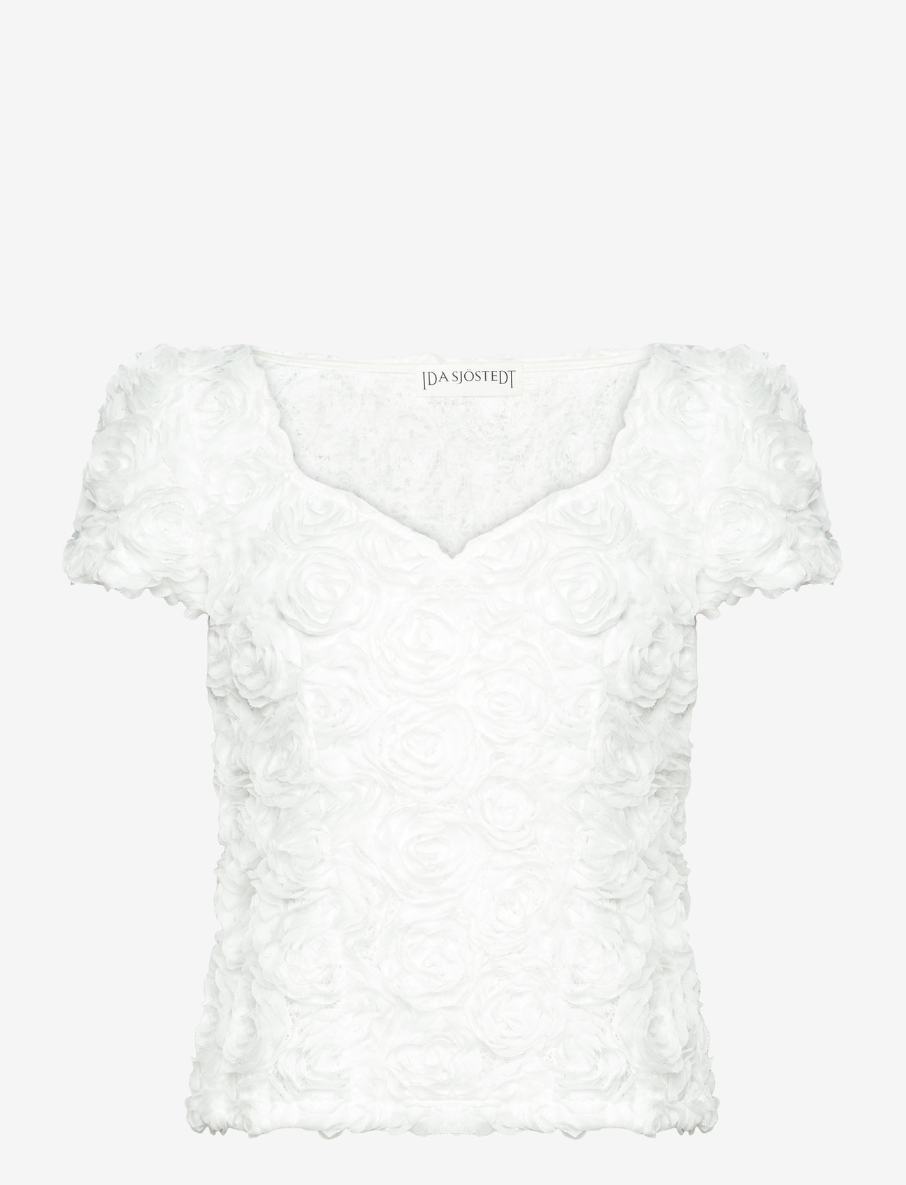 Ida Sjöstedt - 261 LOUISE TOP - kurzämlige blusen - ivory - 1