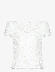 Ida Sjöstedt - LOUISE TOP - blouses met korte mouwen - ivory - 0