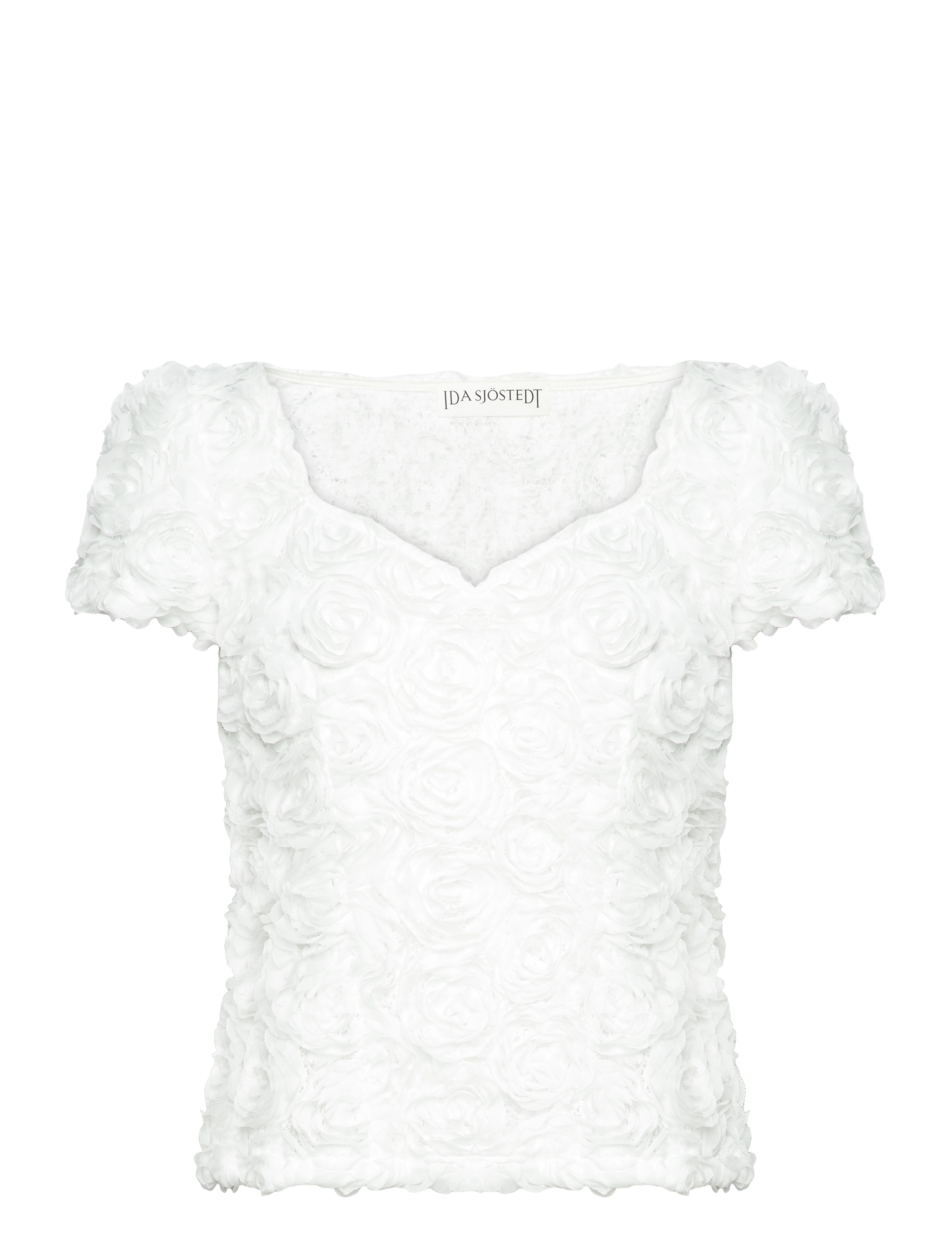 Ida Sjöstedt 261 LOUISE TOP - Ida Sjöstedt - IVORY / white