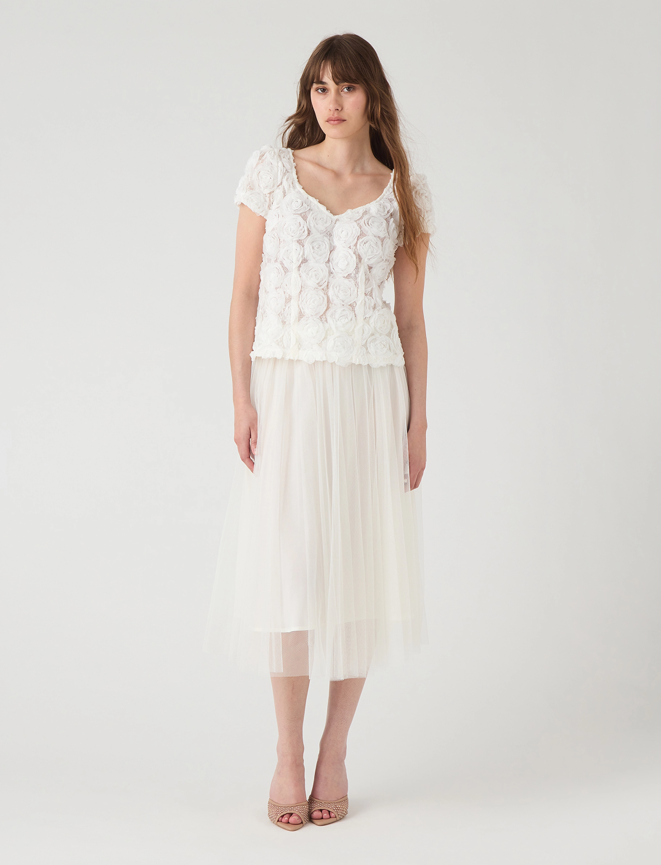 Ida Sjöstedt 261 Louise Top, 38, White, Bluser > Kortærmede, Dame