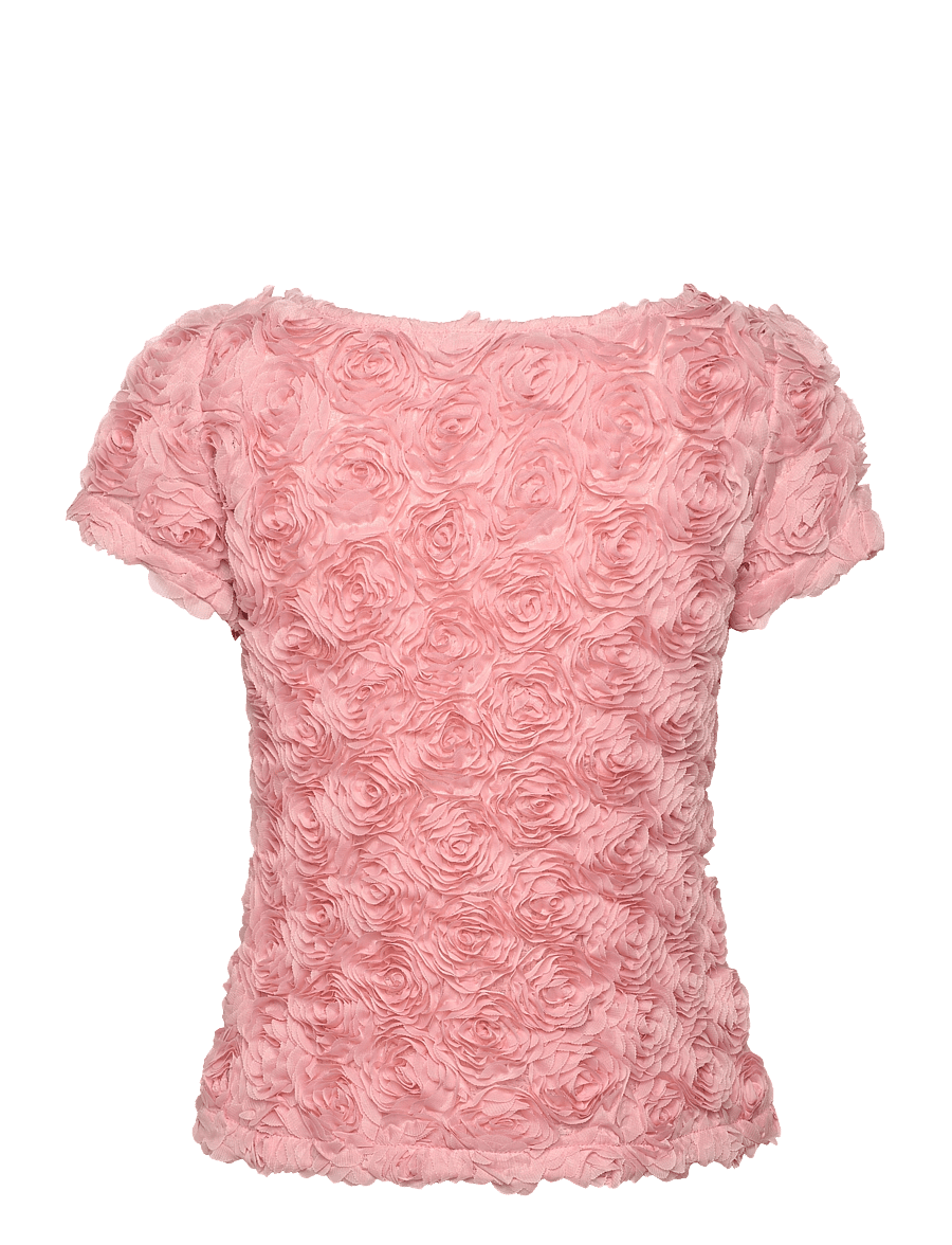 Ida Sjöstedt - 261 LOUISE TOP - lühikeste varrukatega pluusid - pink - 2