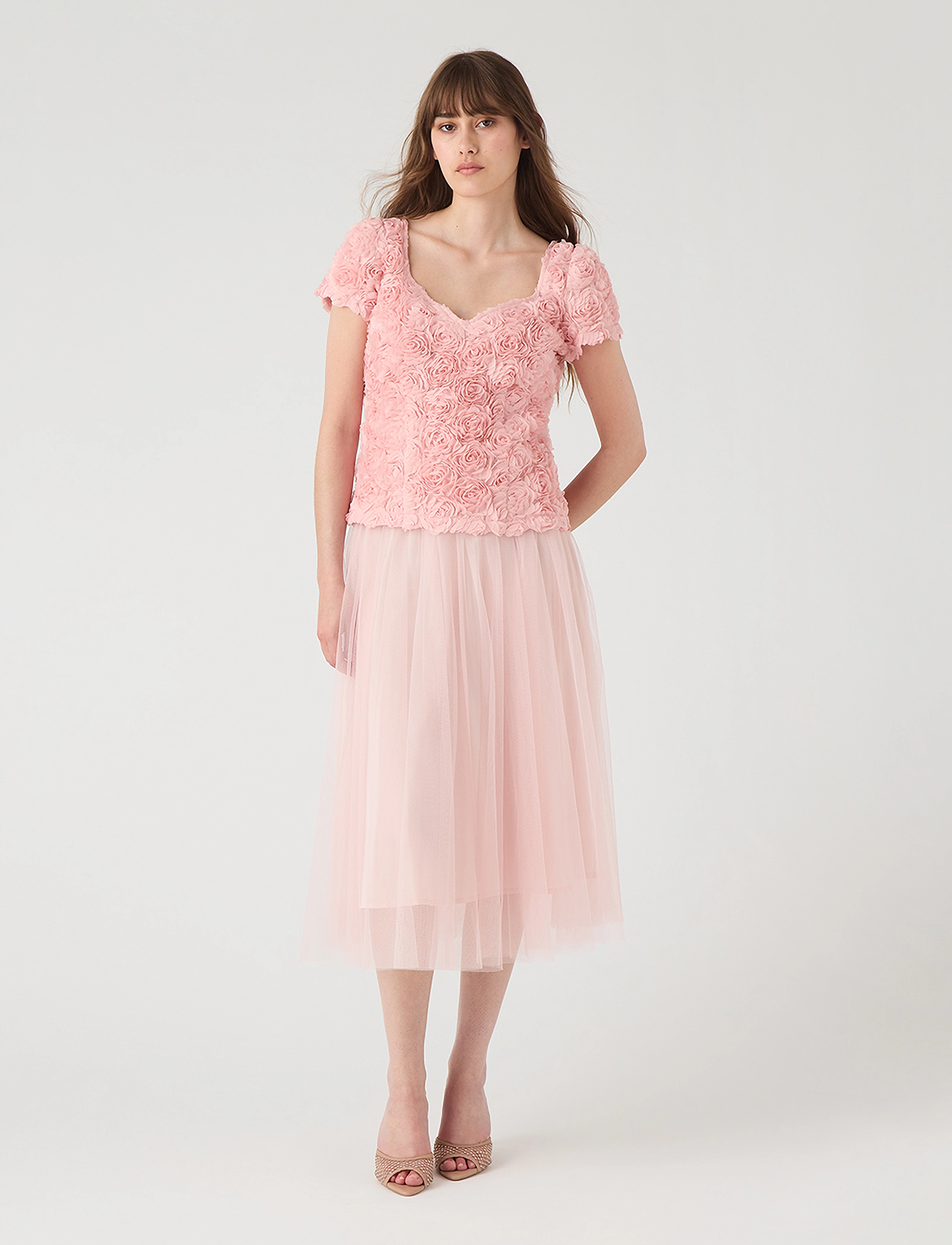 Ida Sjöstedt 261 LOUISE TOP - Blusen - PINK / pink/rose