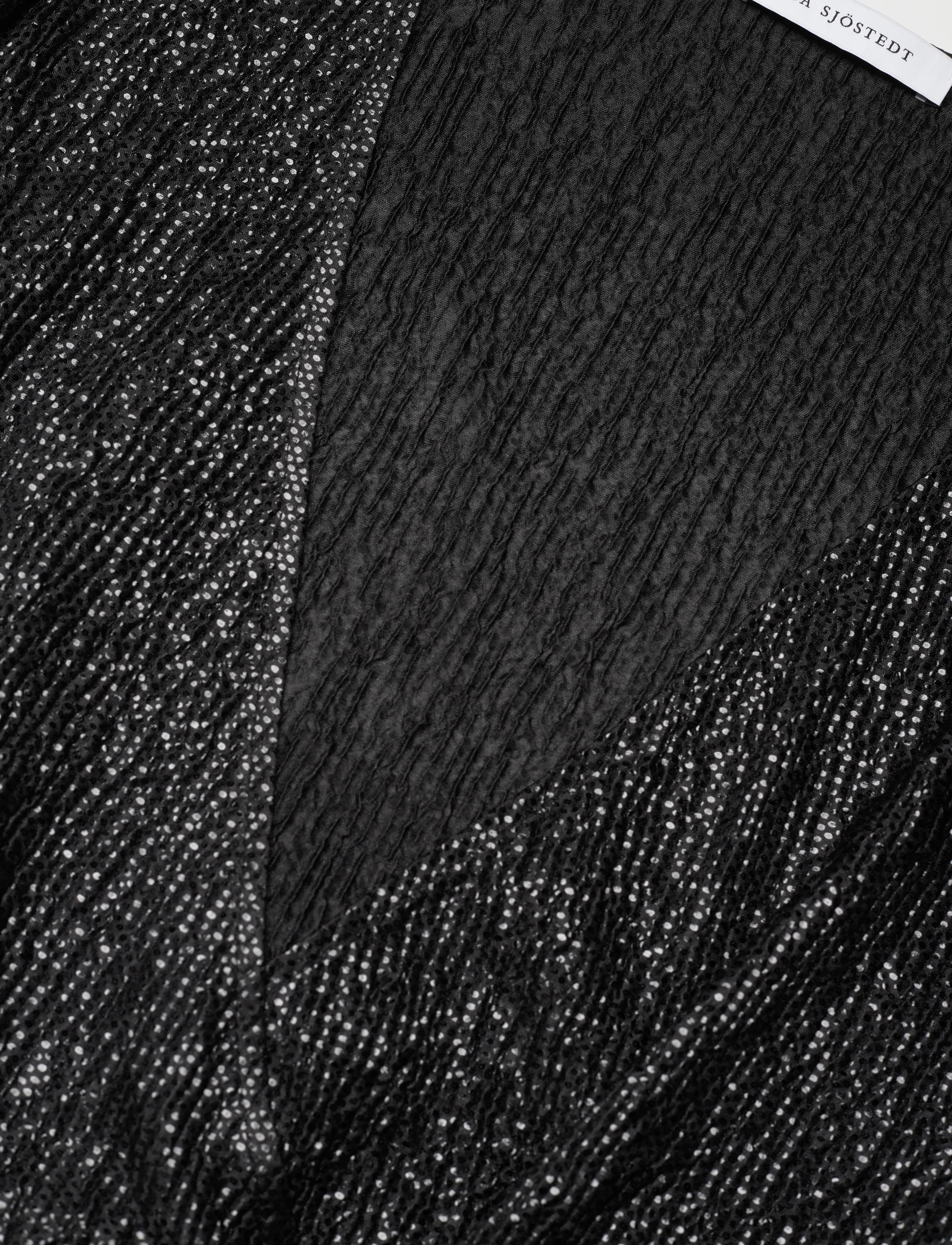 Ida Sjöstedt - 194 LUCY DRESS - slå-om-kjoler - black glimmer - 3